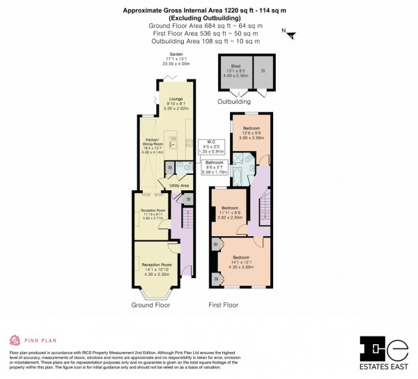 Floorplan for Eden Road, Walthamstow, London, E17