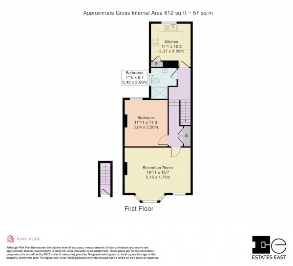 Floorplan for Whitney Road, Leyton, London, E10