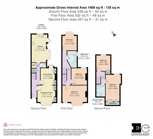 Floorplan for Exeter Road, Walthamstow, London, E17