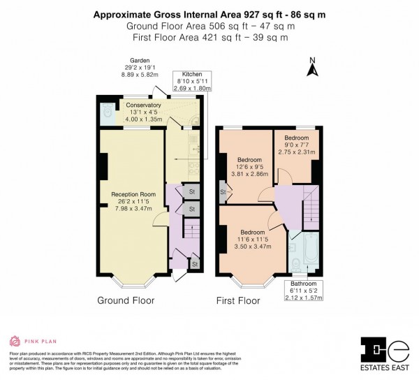 Floorplan for Oliver Road, Walthamstow, London, E17