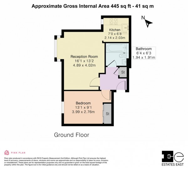 Floorplan for Chamberlain Place, Walthamstow, London, E17