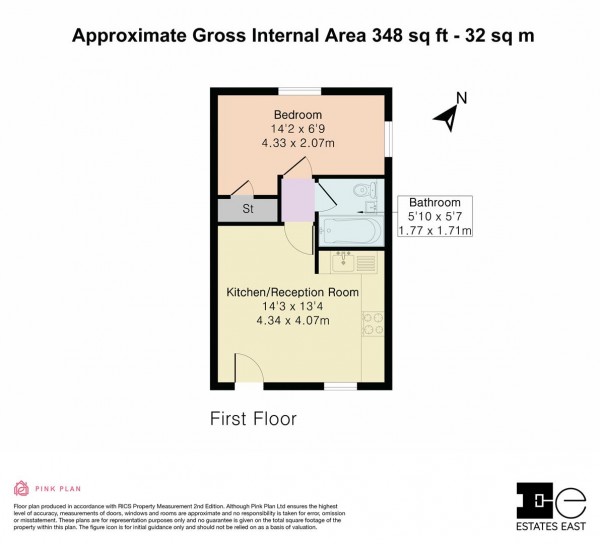 Floorplan for Connaught Court, Orford Road, Walthamstow, London, E17