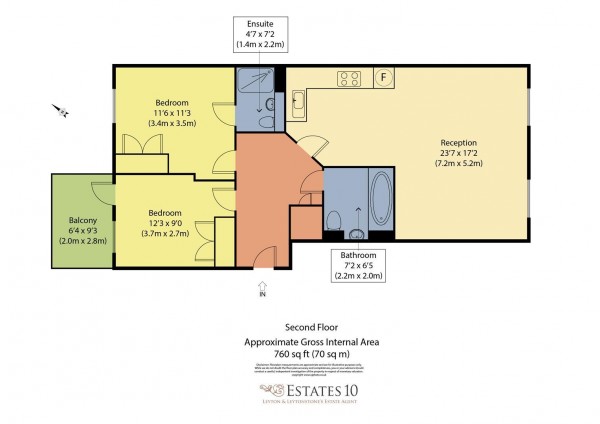 Floorplan for Rookery Court, Ruckholt Road, Leyton, London, E10