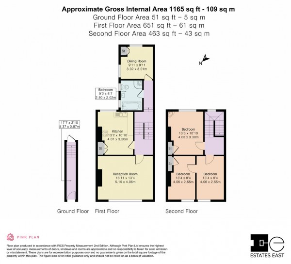 Floorplan for Orford Road, Walthamstow, London, E17