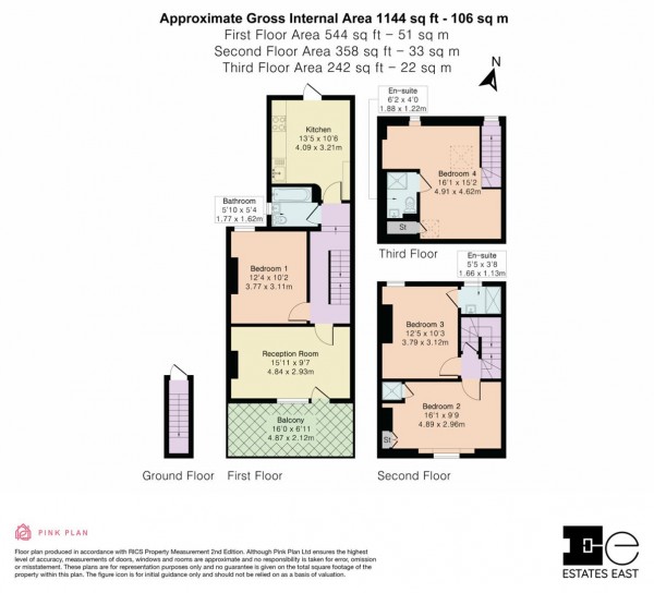 Floorplan for Forest Road, Walthamstow, London, E17