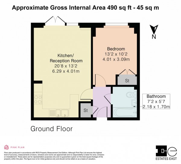 Floorplan for Thomas Jacomb Place, Walthamstow, London, E17