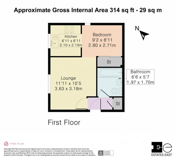 Floorplan for Green Pond Close, Walthamstow, London, E17