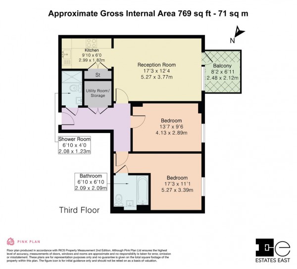 Floorplan for Bergman House, Hoe Street, Walthamstow, London, E17