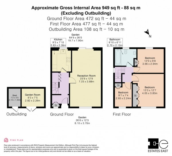 Floorplan for Epsom Road, Leyton, London, E10