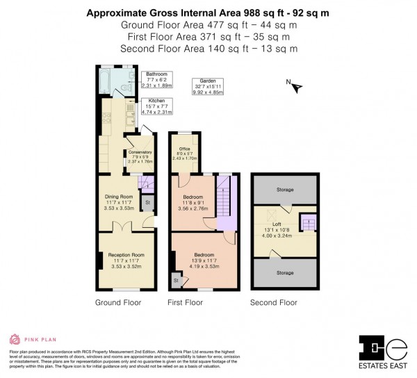 Floorplan for Tower Hamlets Road, Walthamstow, London, E17