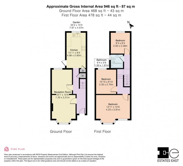 Floorplan for Borwick Avenue, Walthamstow, London, E17