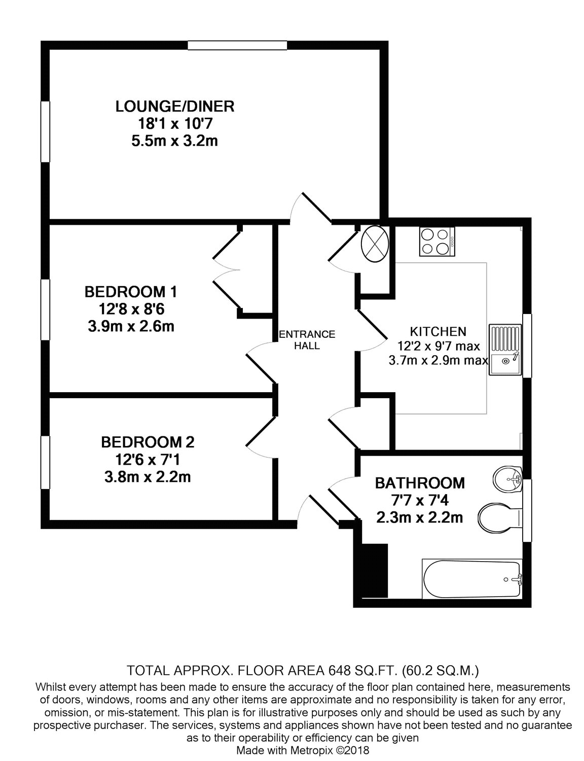 Floorplan for Garstons Way, Alton, Hampshire