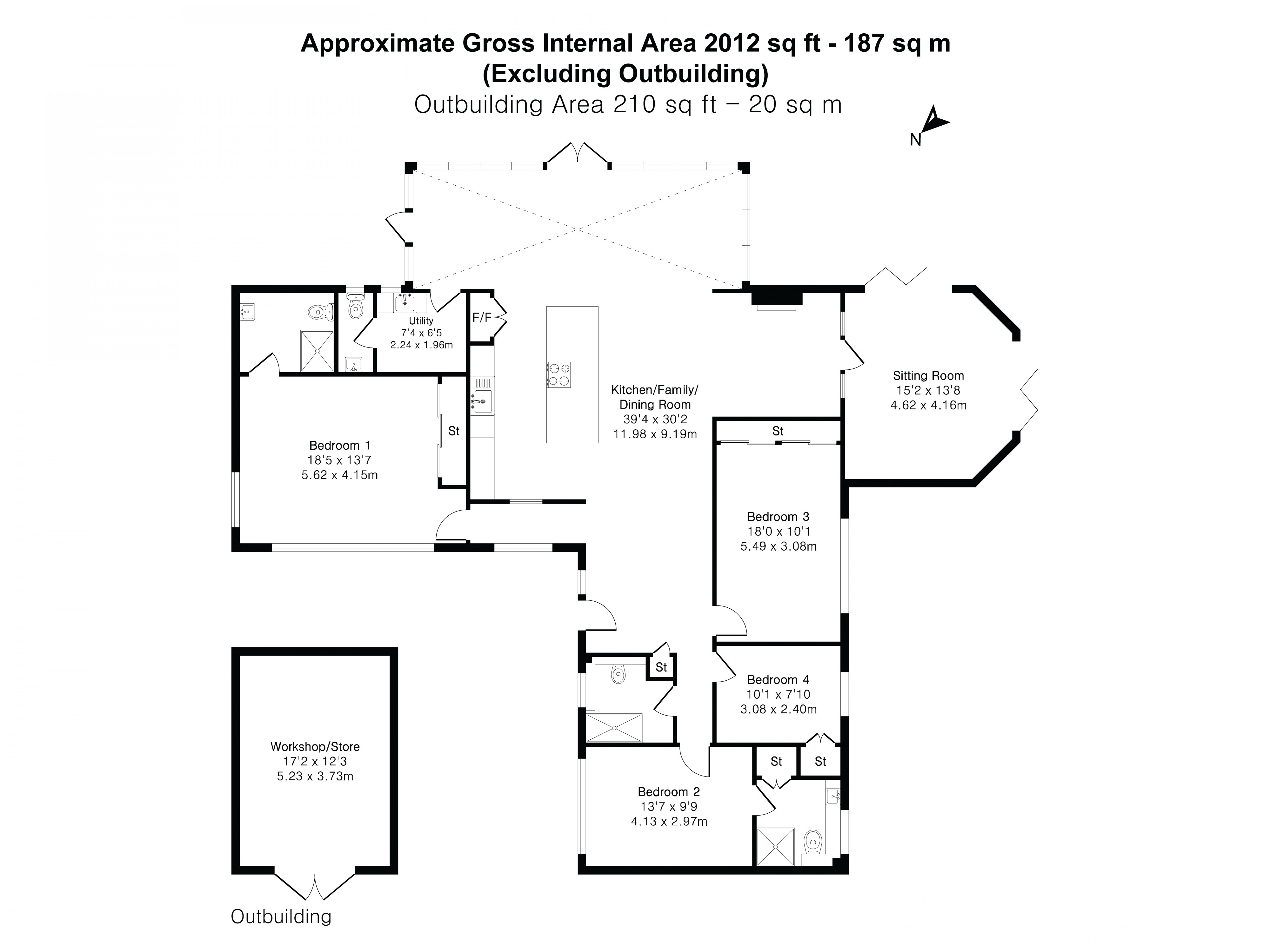 Floorplan for Four Marks, Alton, Hampshire