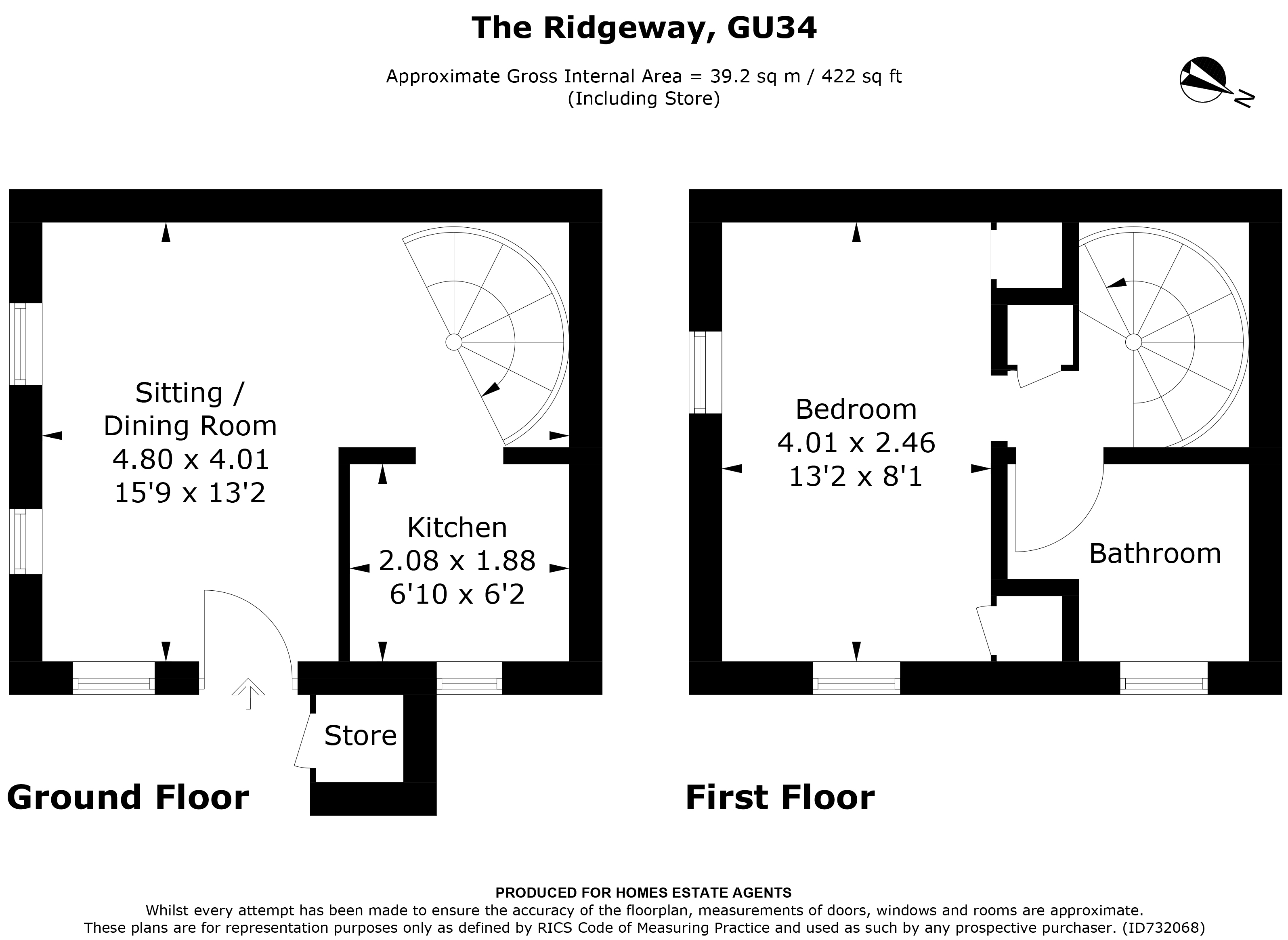 Floorplan for Alton, Hampshire