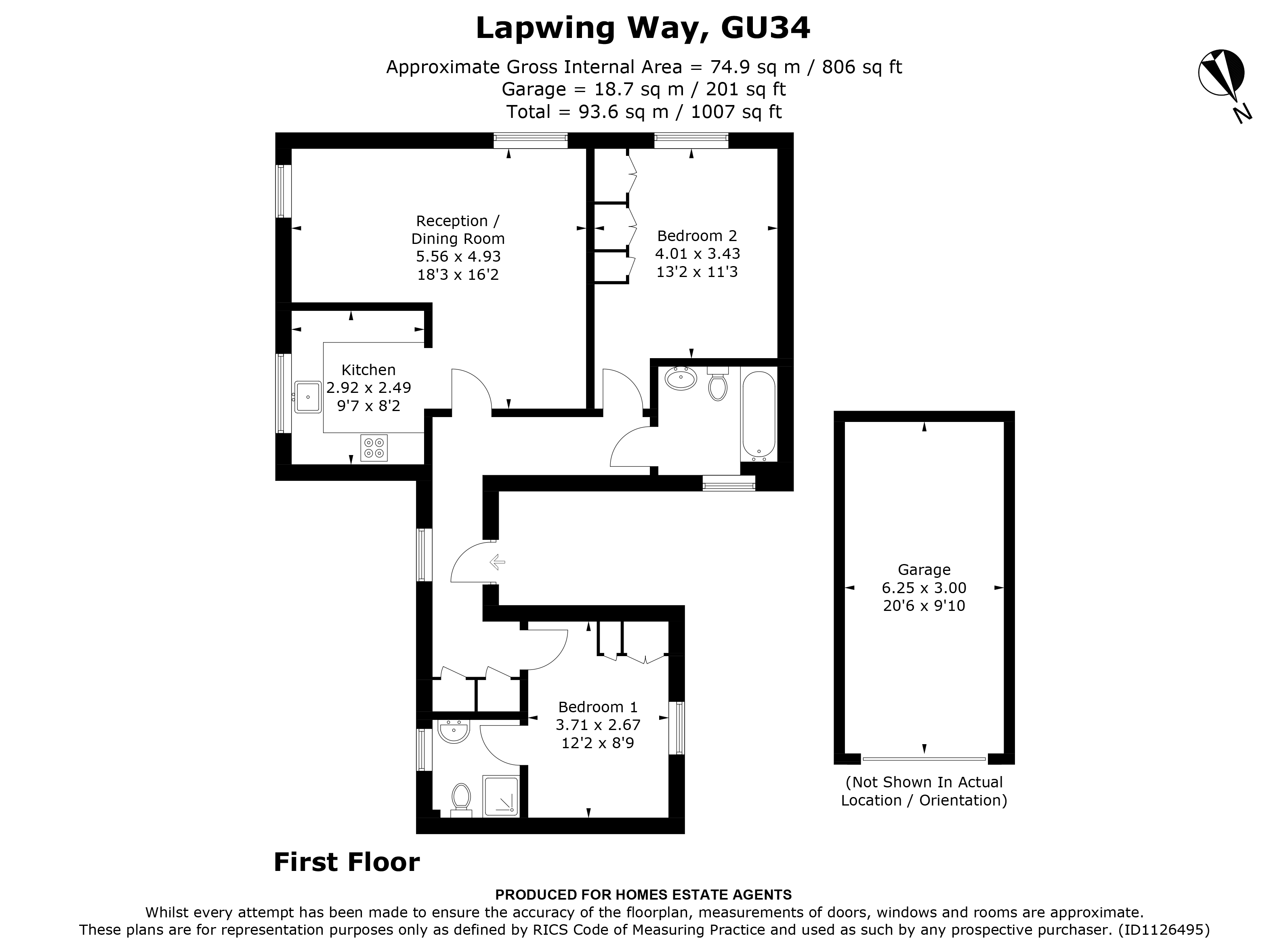 Floorplan for Four Marks, Alton, Hampshire