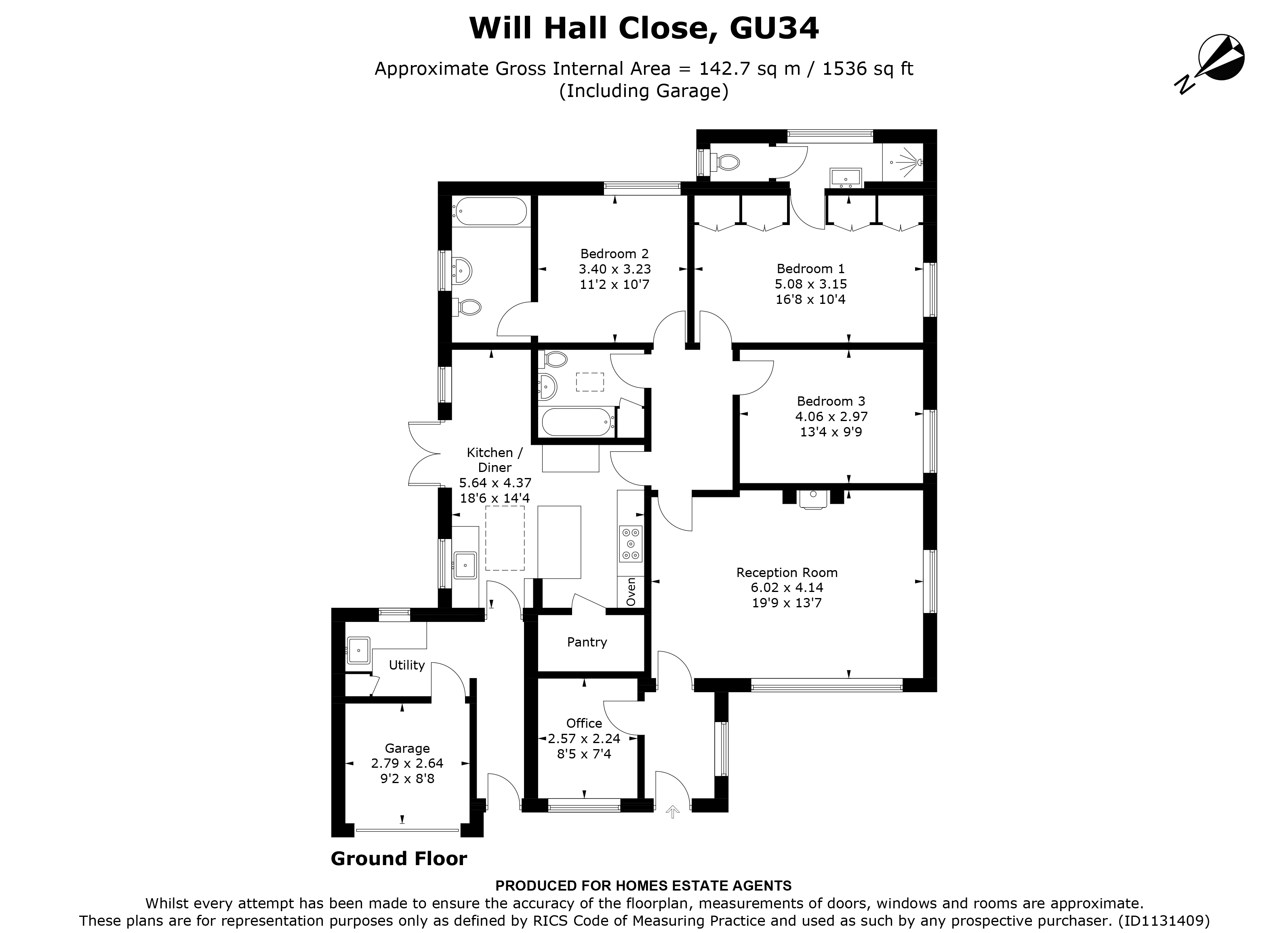 Floorplan for Alton, Hampshire