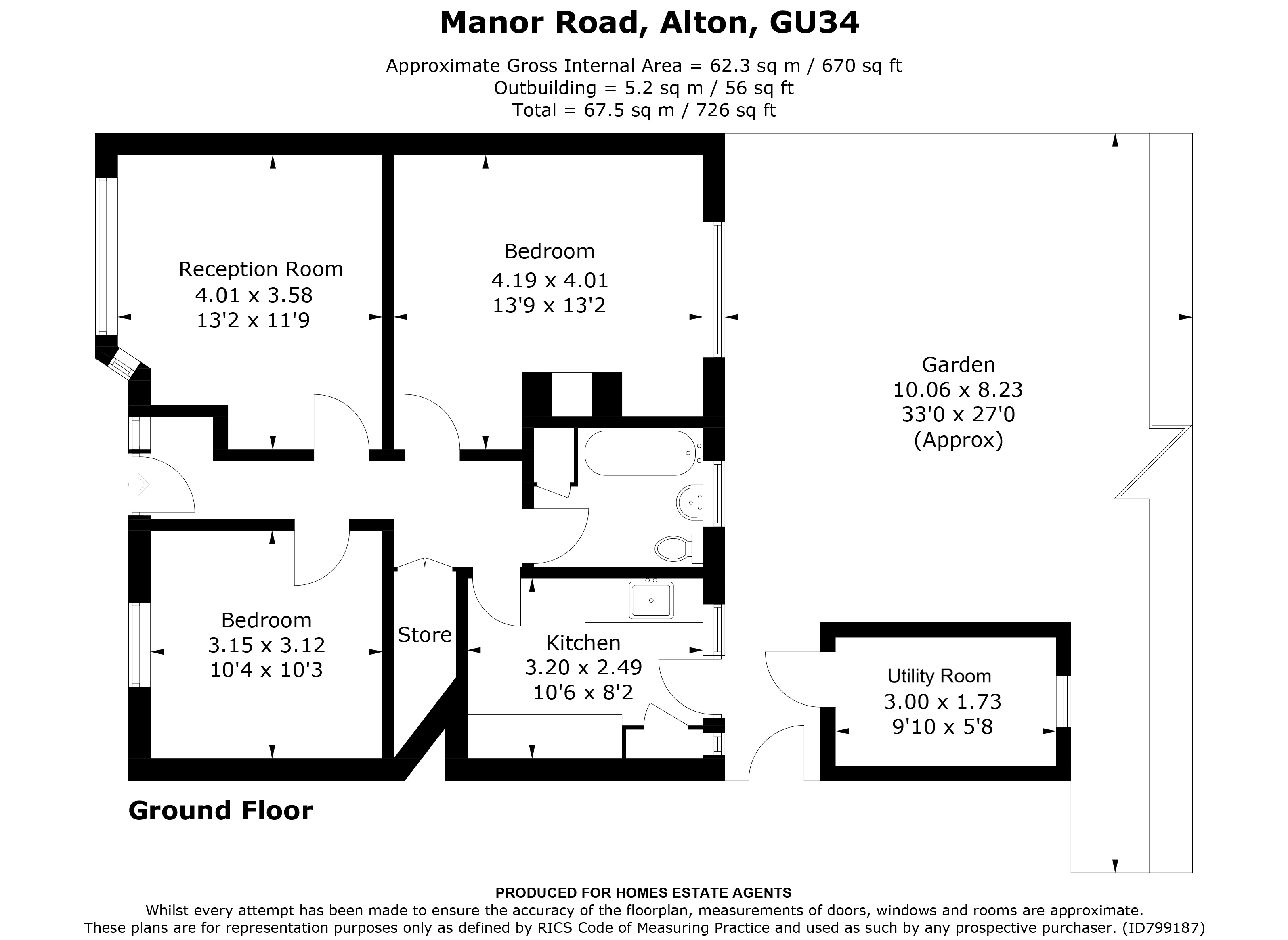 Floorplan for Alton, Hampshire