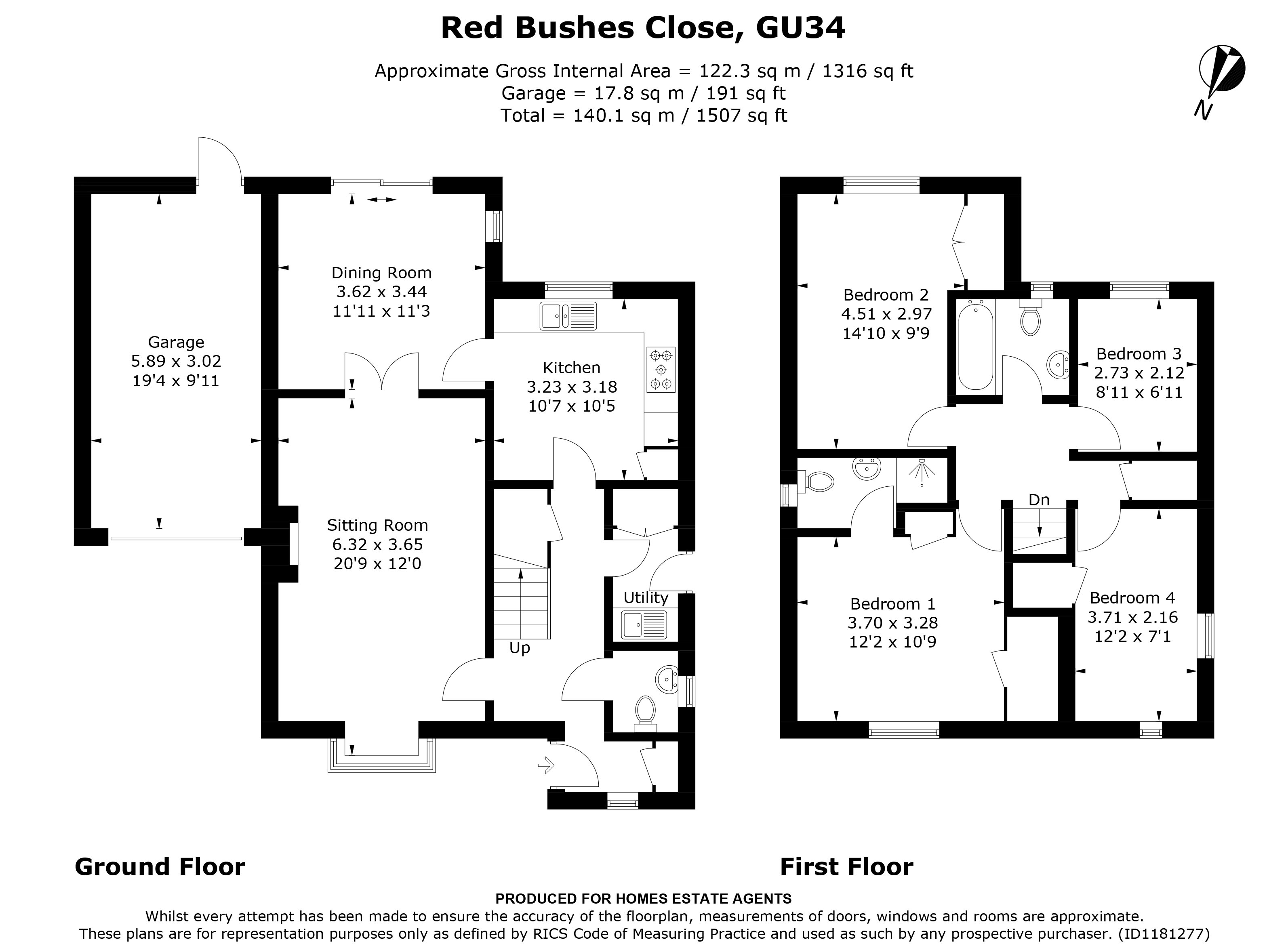 Floorplan for Medstead, Alton, Hampshire