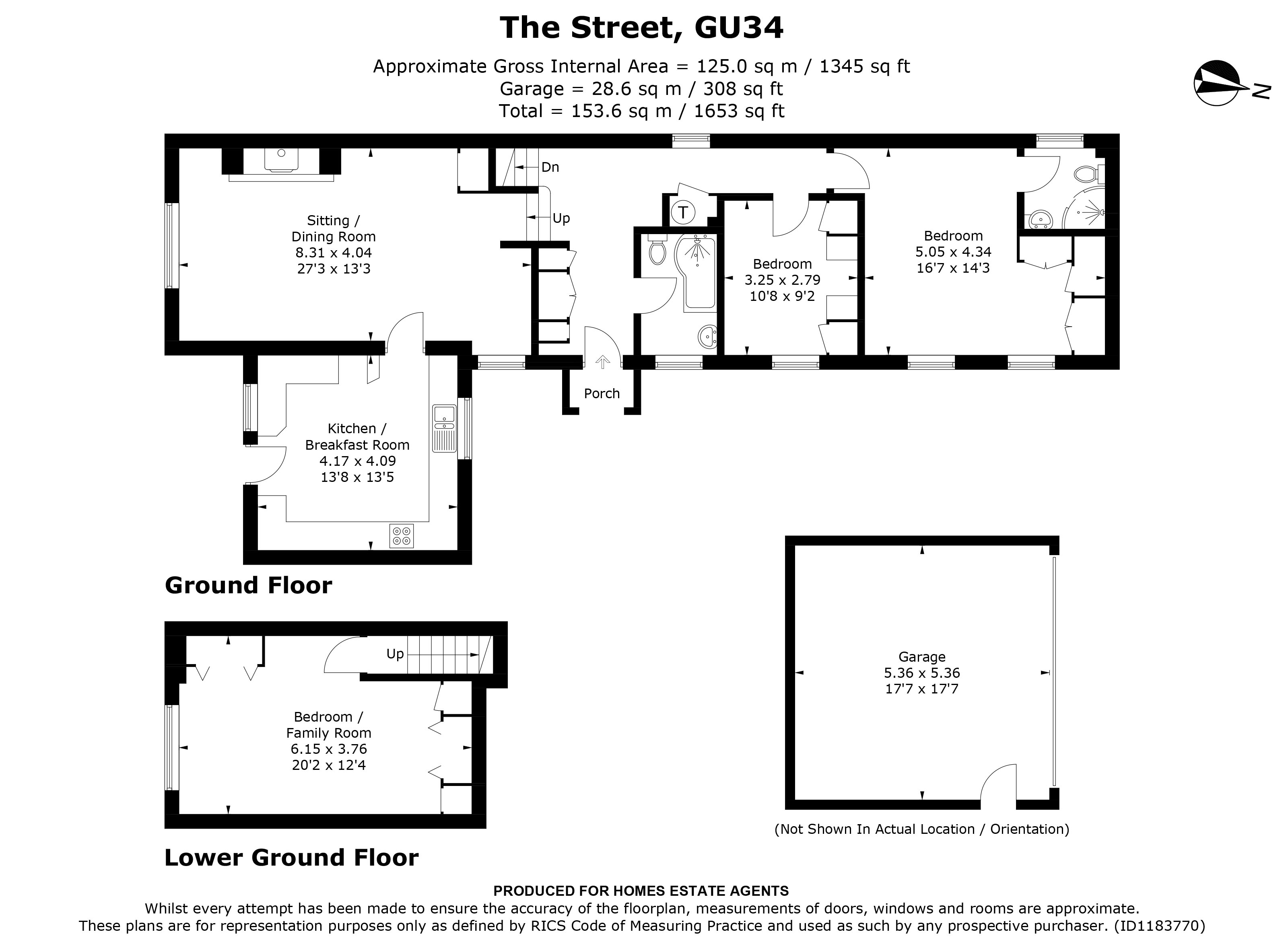 Floorplan for Binsted, Alton, Hampshire