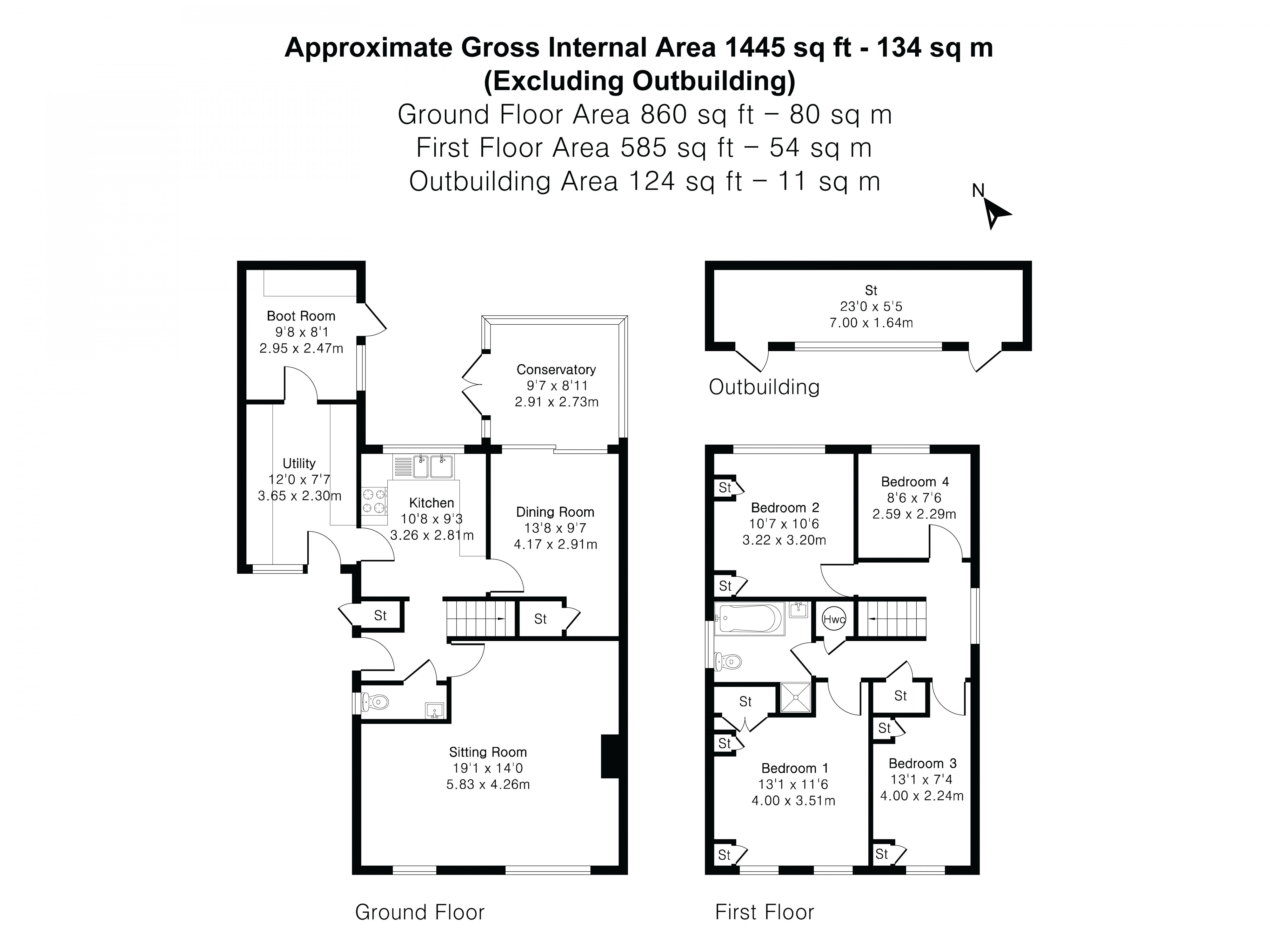 Floorplan for Liss, Hampshire