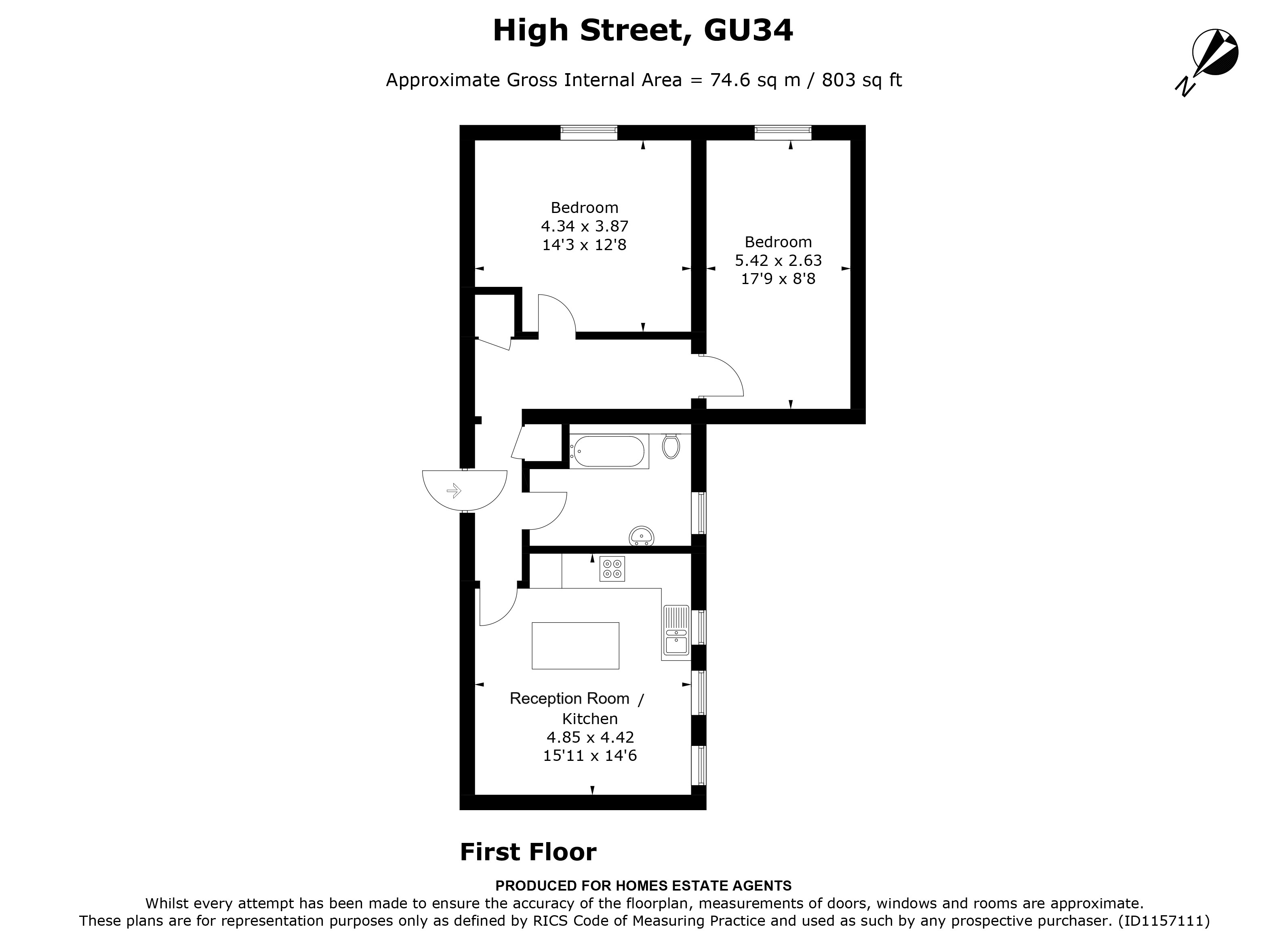 Floorplan for Alton, Hampshire