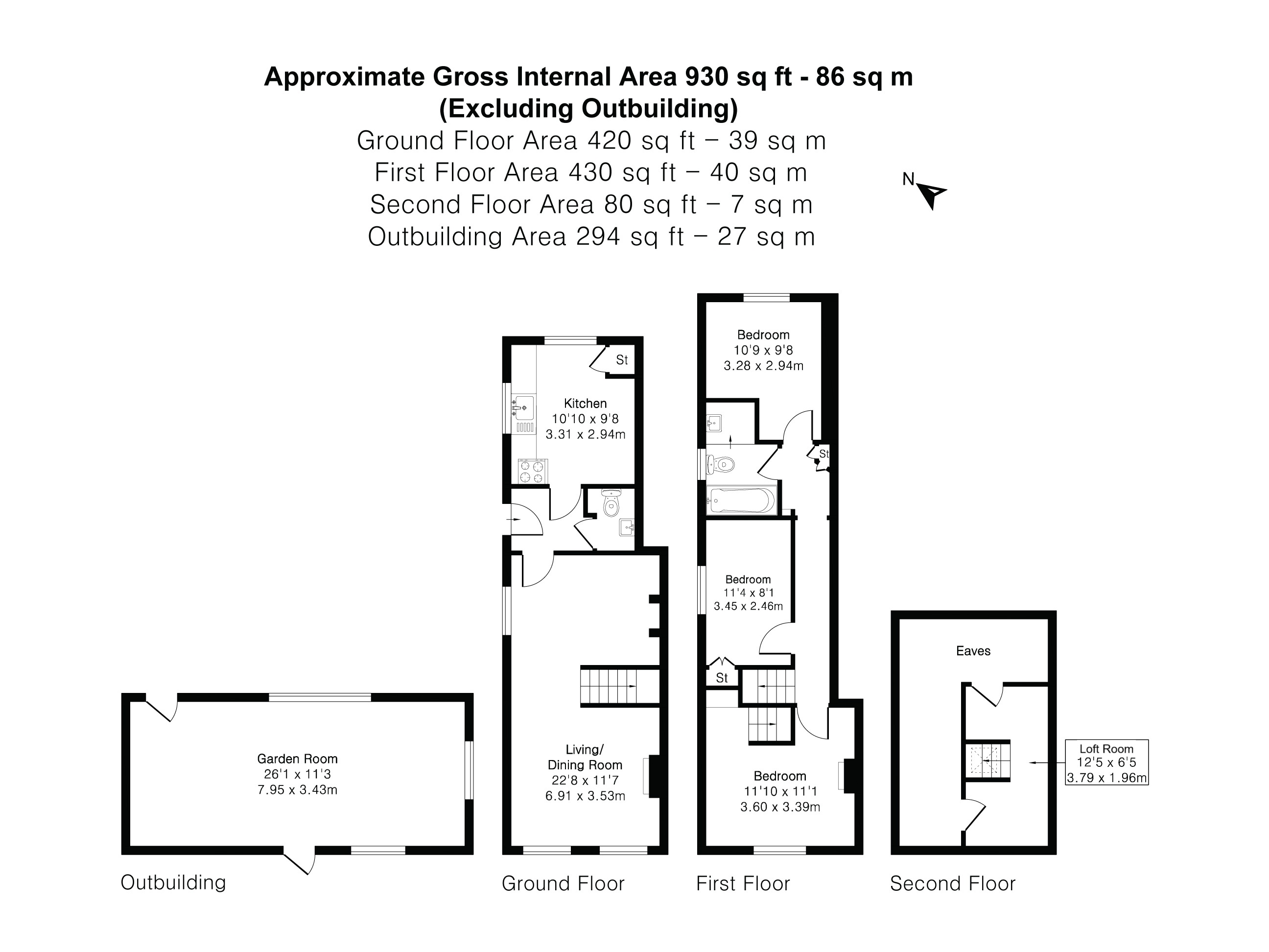 Floorplan for Bentley, Farnham, Hampshire