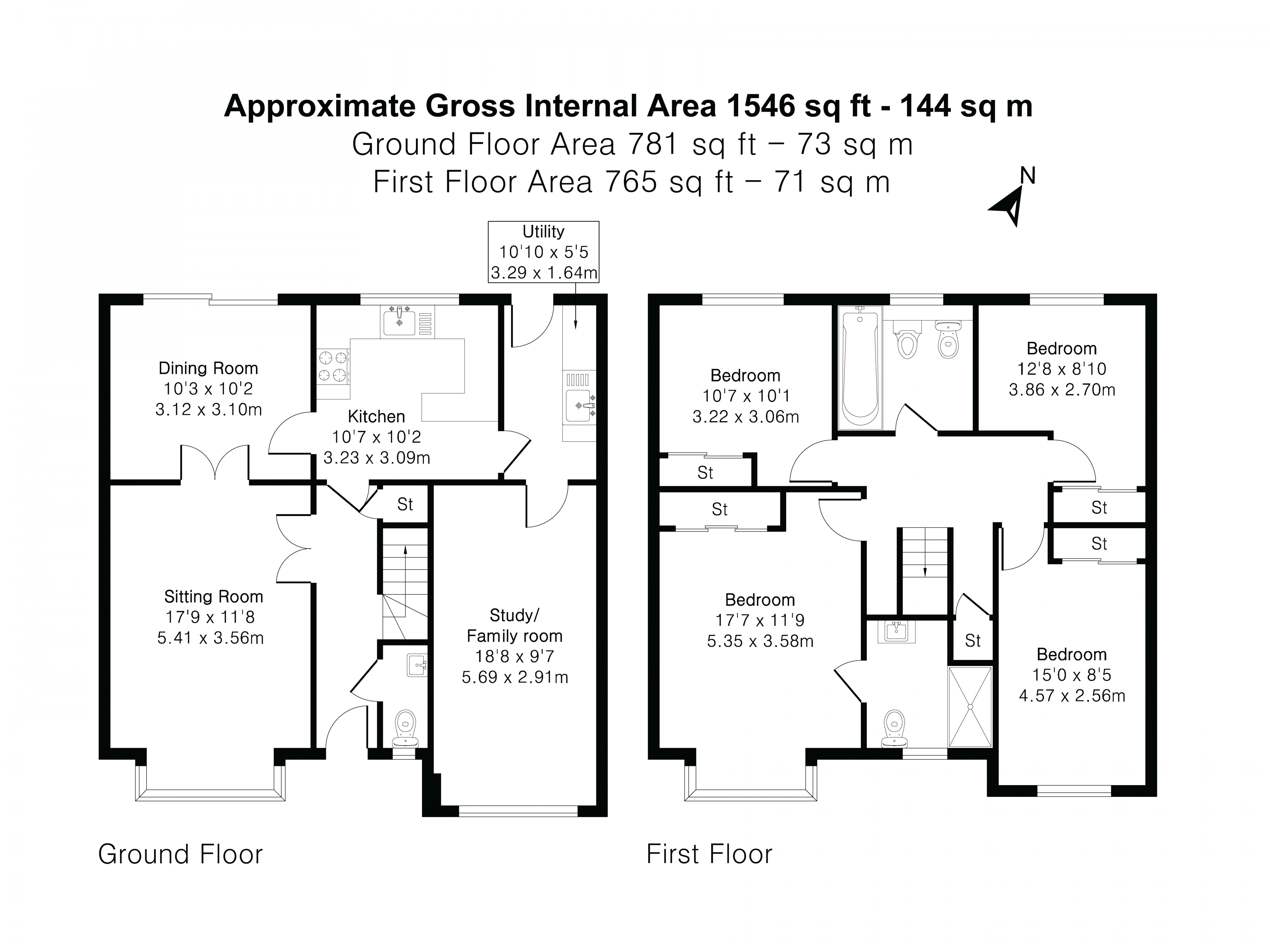 Floorplan for Four Marks, Alton, Hampshire