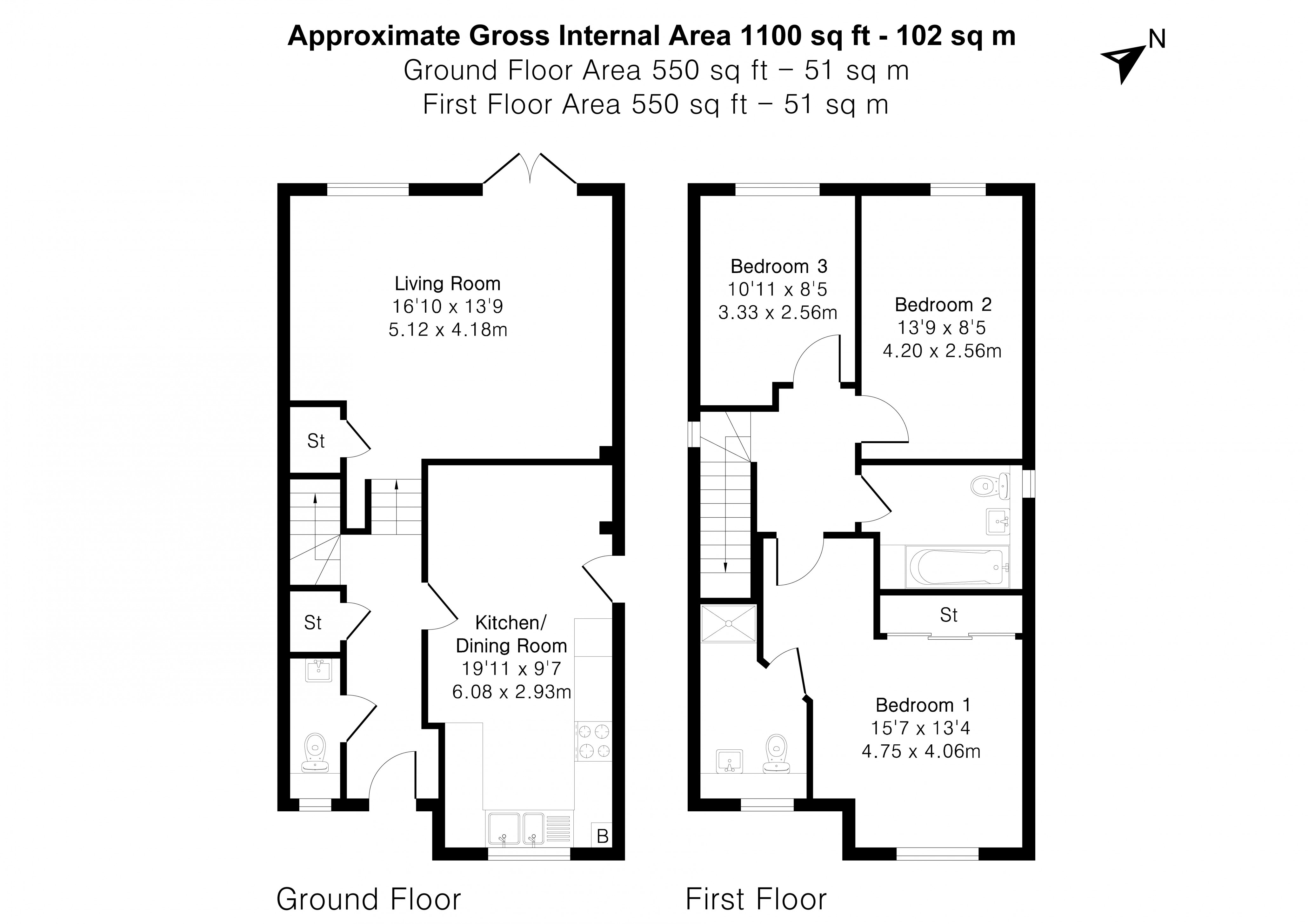 Floorplan for Four Marks, Alton, Hampshire
