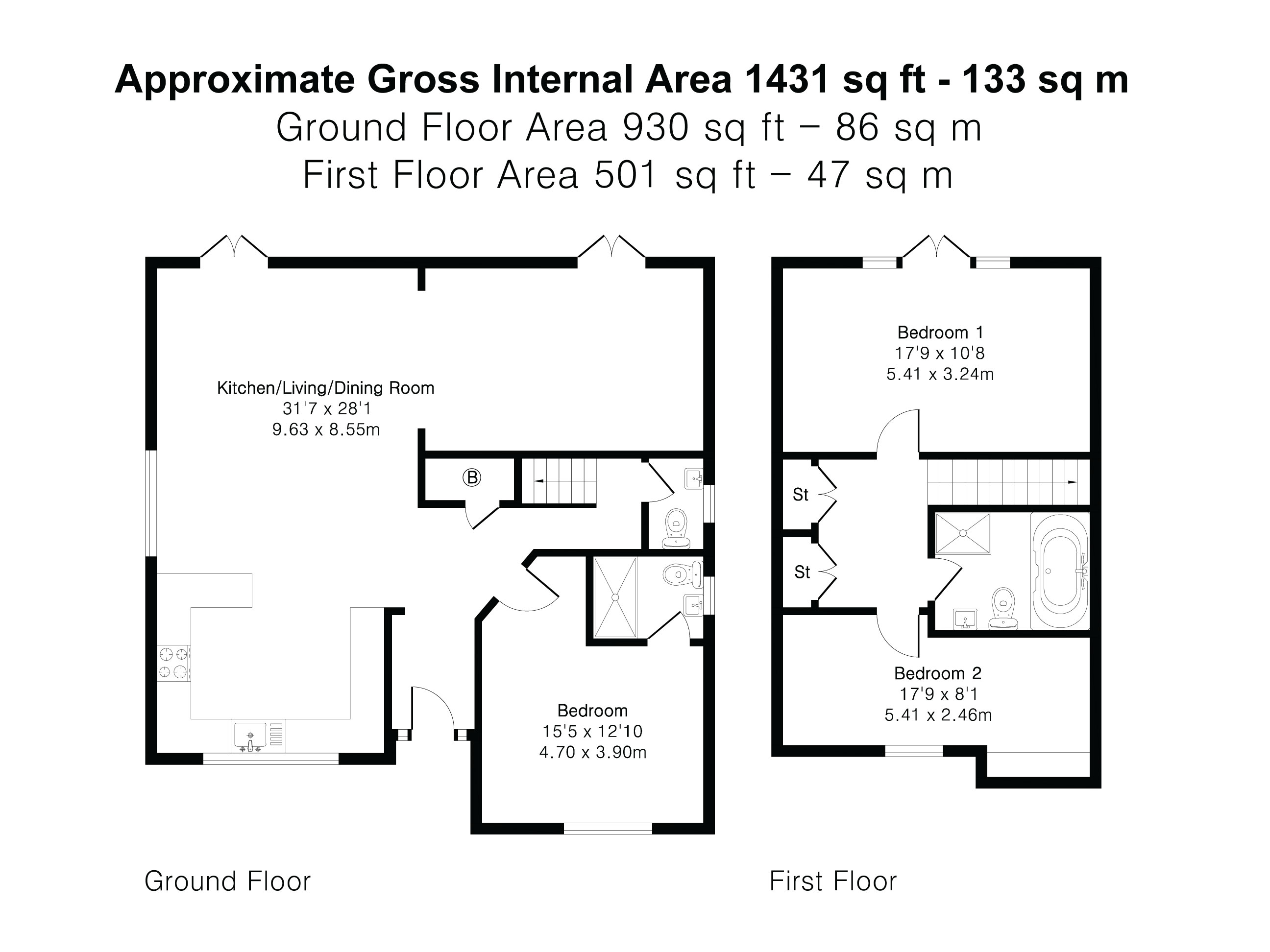 Floorplan for Shalden, Alton, Hampshire