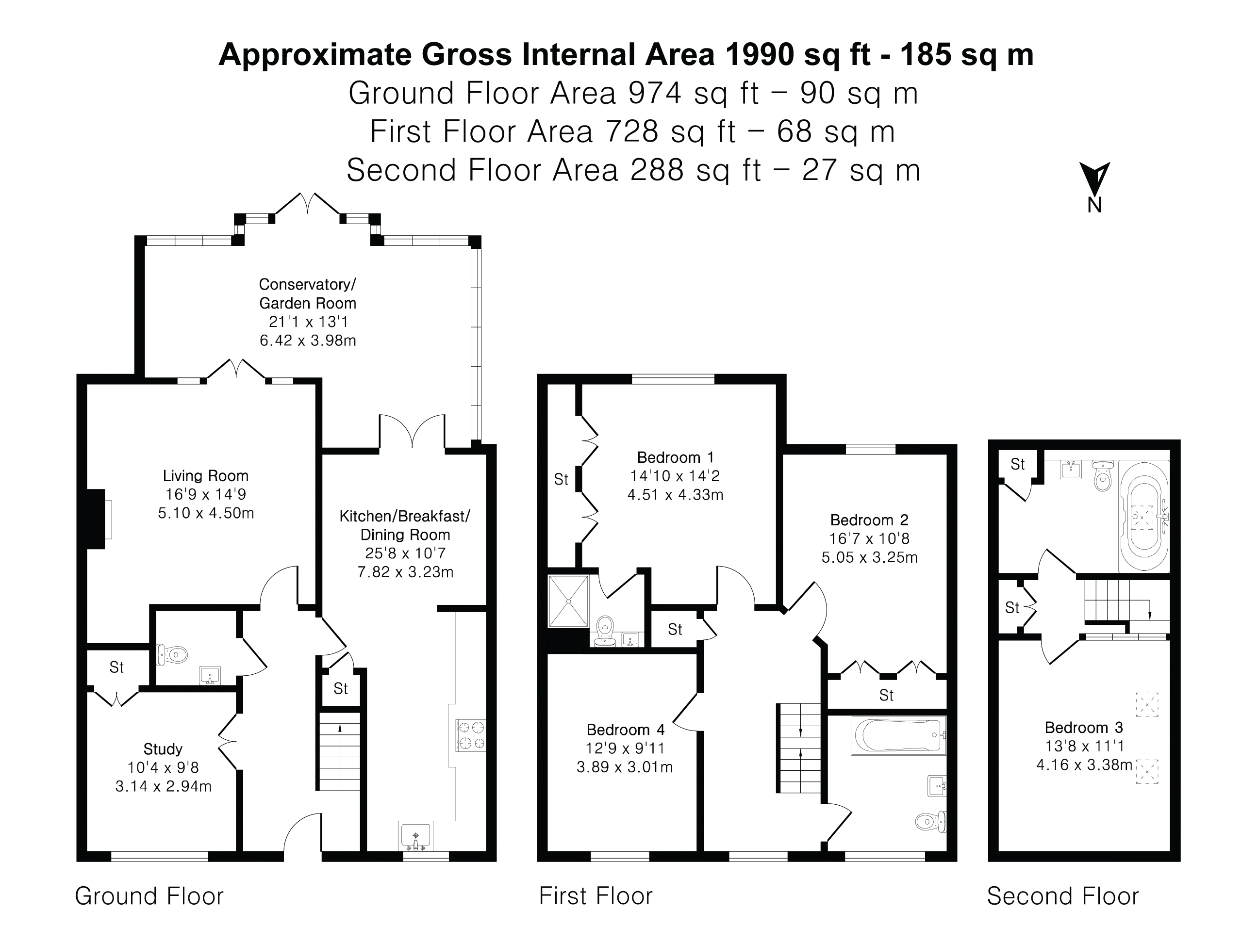 Floorplan for Binsted, Alton, Hampshire