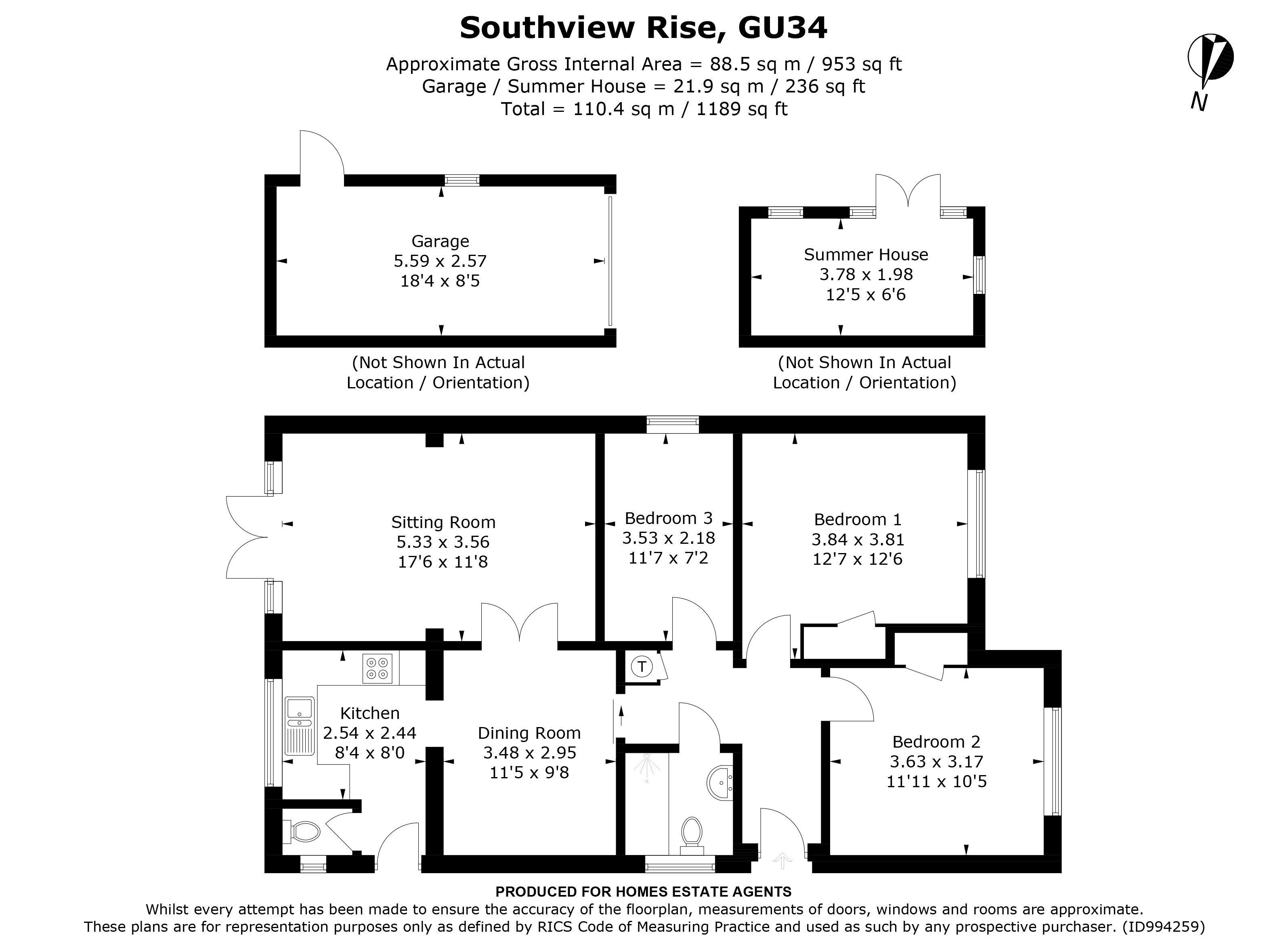 Floorplan for Alton, Hampshire