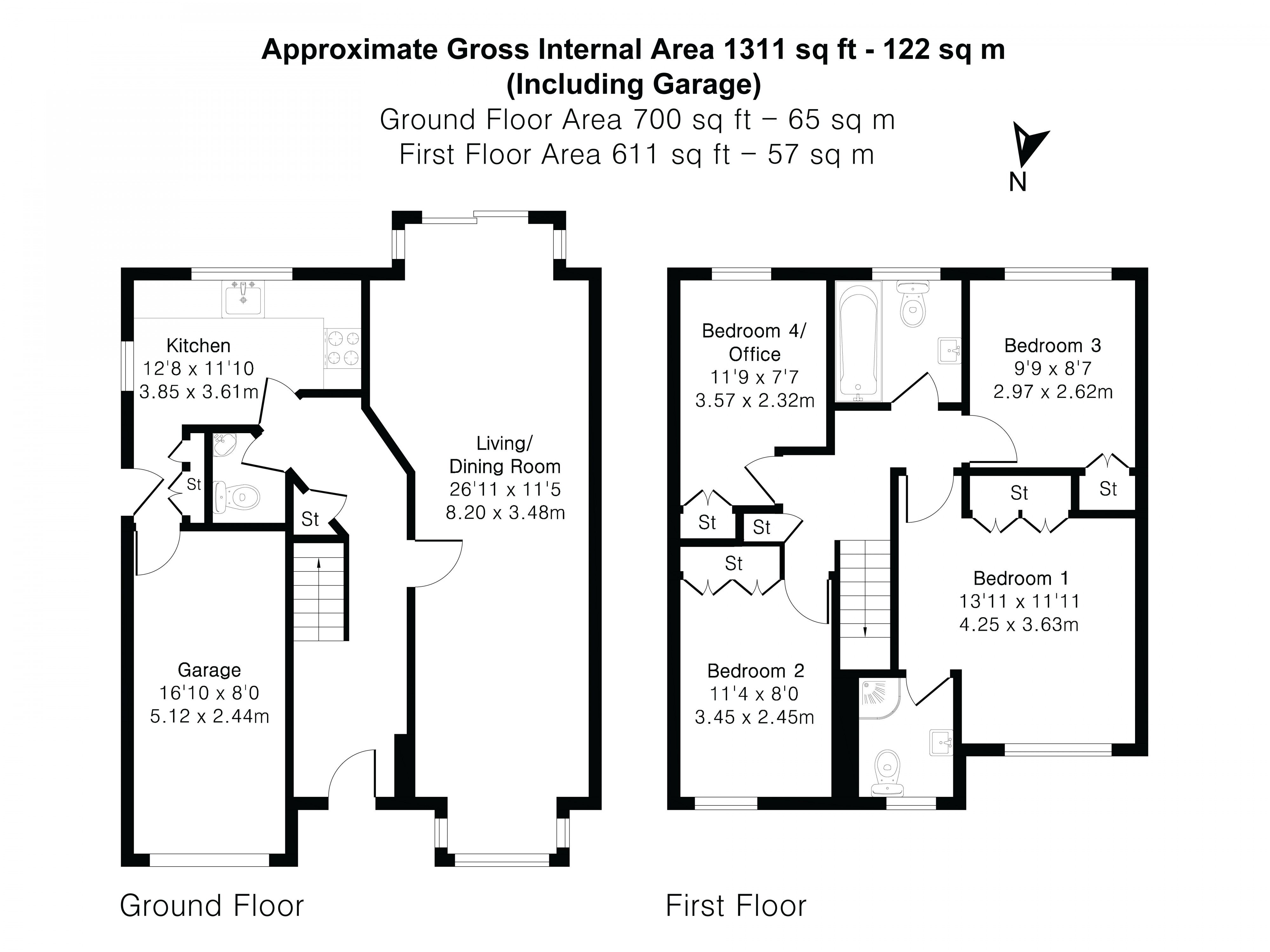 Floorplan for Four Marks, Alton, Hampshire