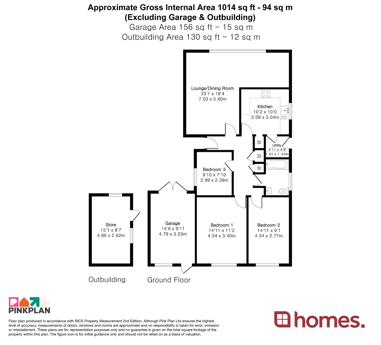 Floorplan for Headley, Bordon, Hampshire