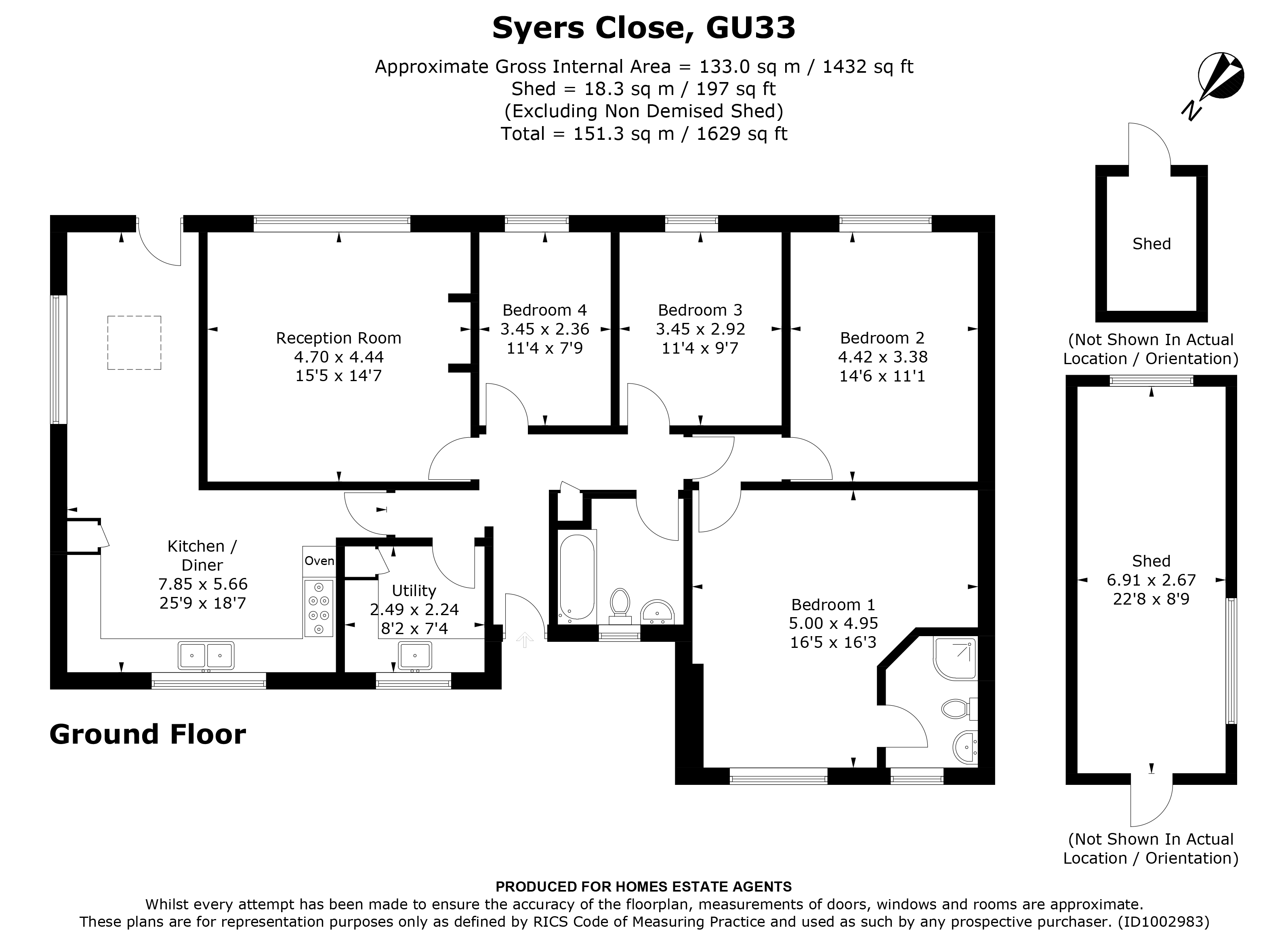 Floorplan for Liss, Hampshire