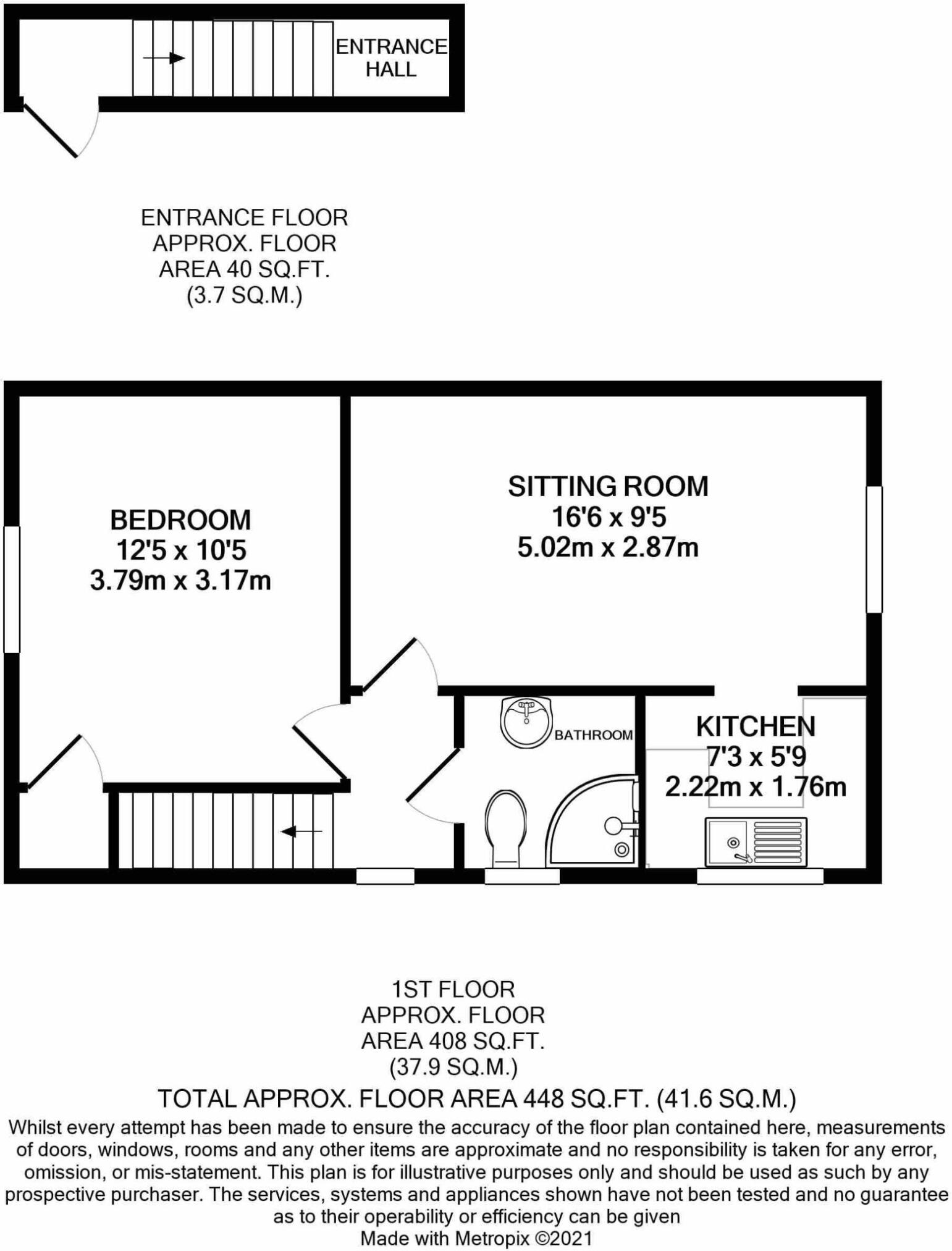 Floorplan for Tower Close, Liphook, Hampshire