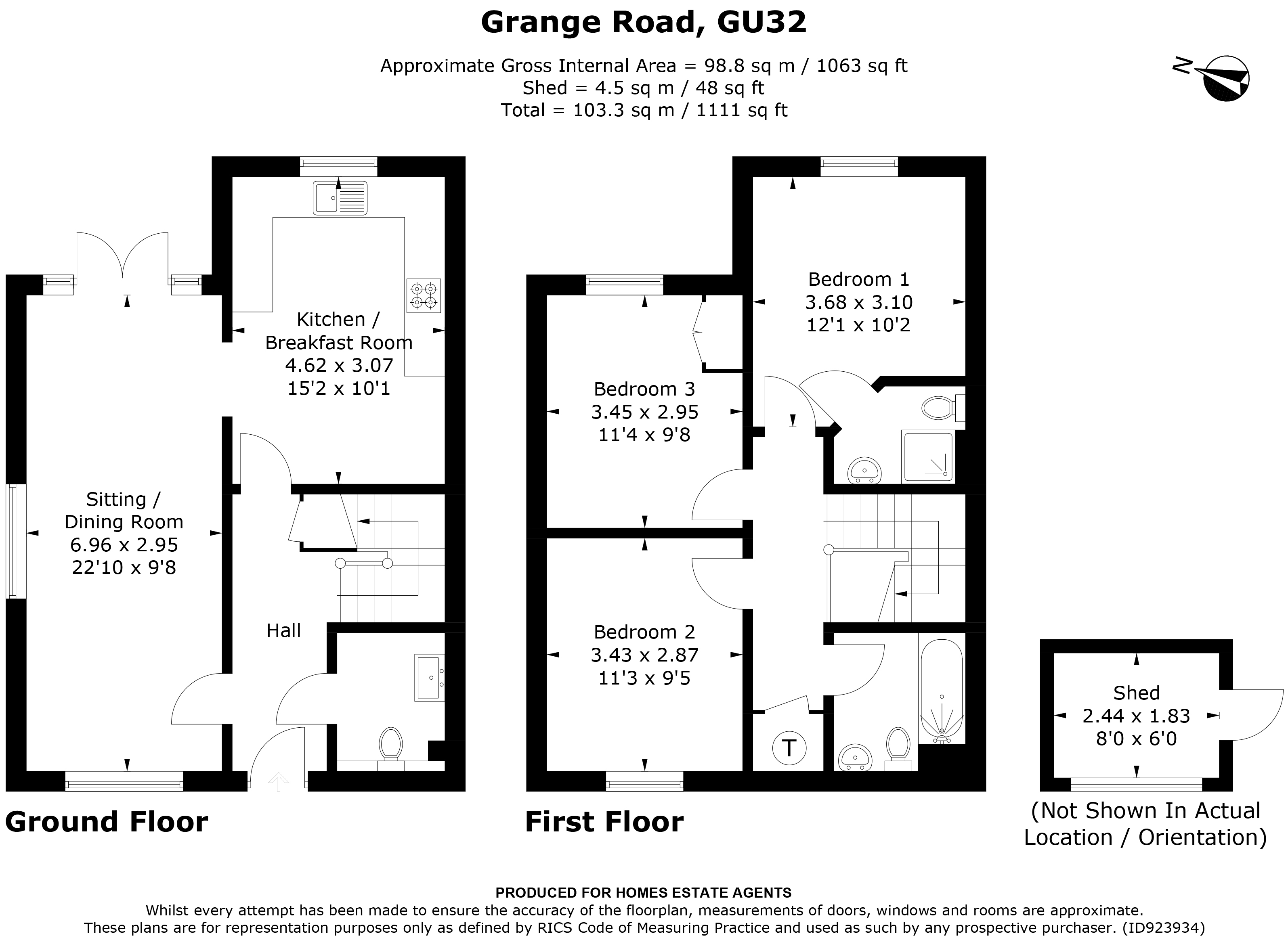 Floorplan for Petersfield, Hampshire