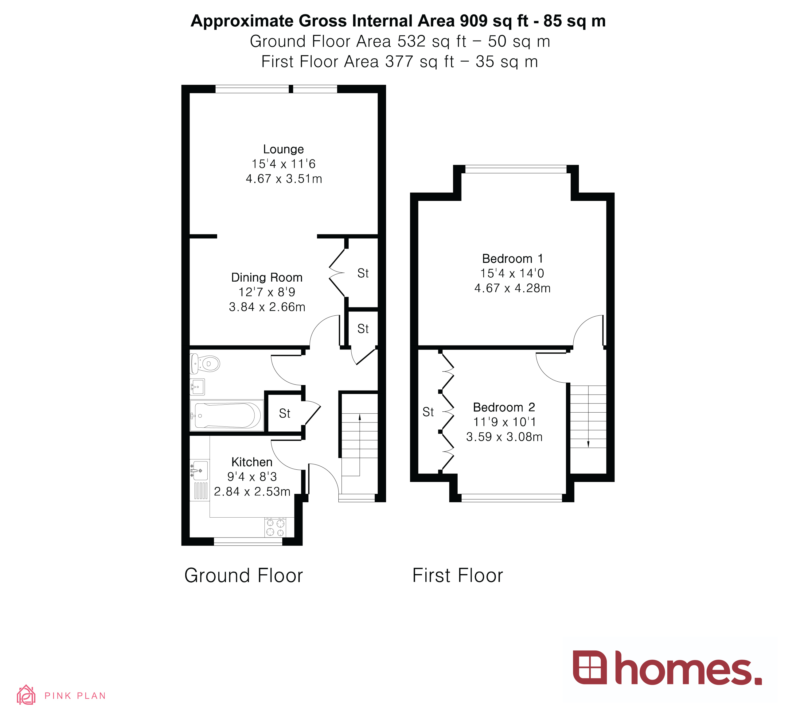 Floorplan for Grayshott, Hindhead, Hampshire