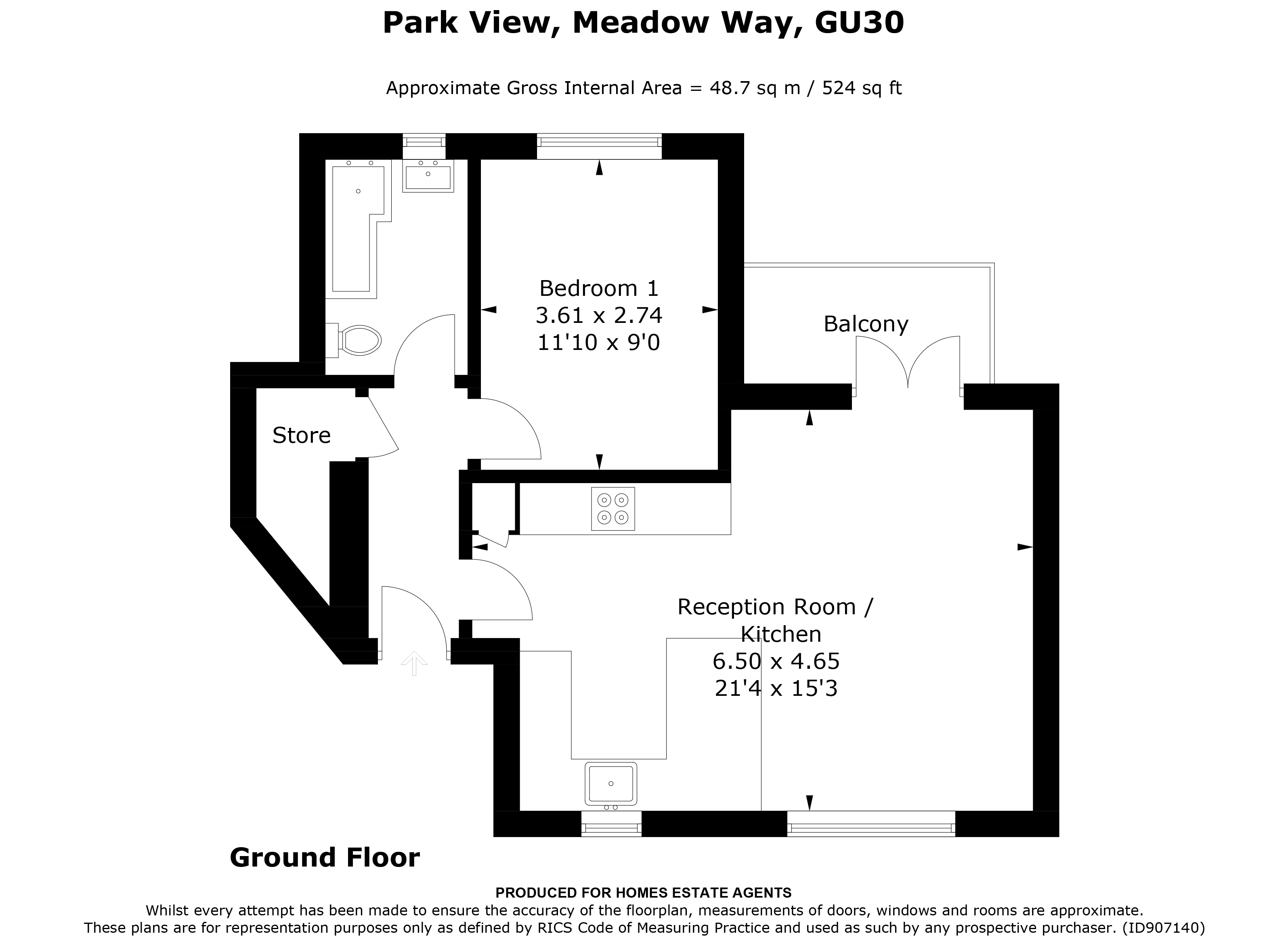 Floorplan for Liphook, Hampshire
