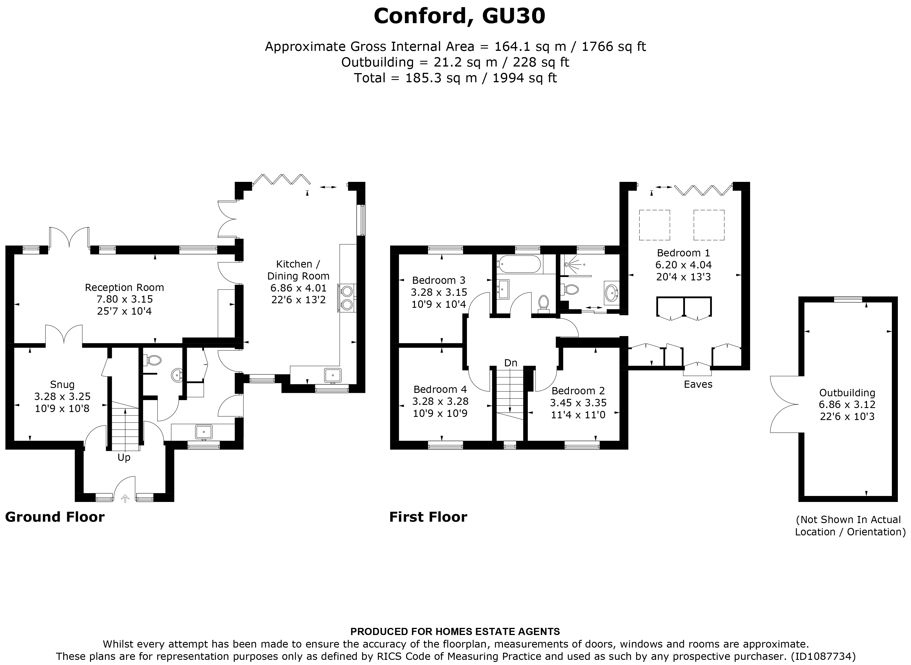 Floorplan for Liphook, Hampshire