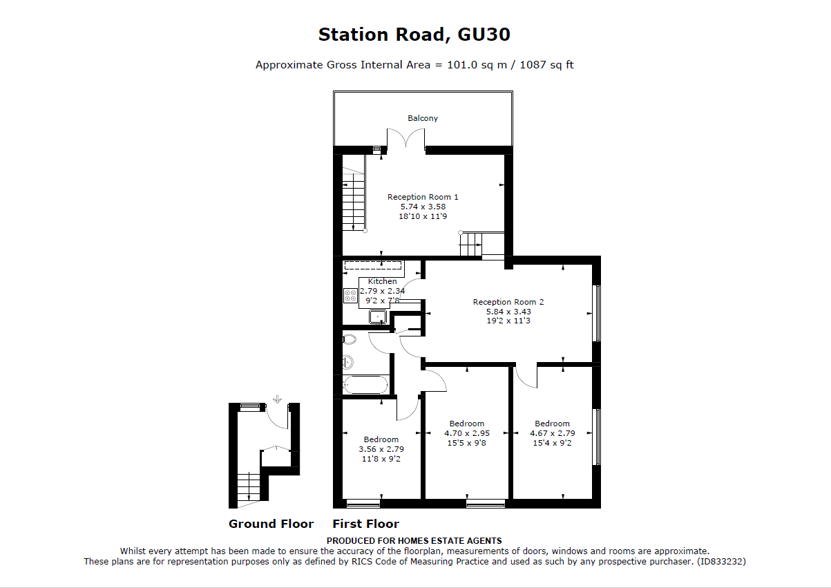 Floorplan for Liphook, Hampshire