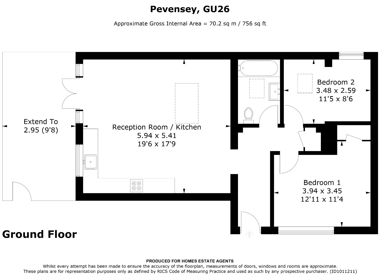 Floorplan for Hindhead, Surrey