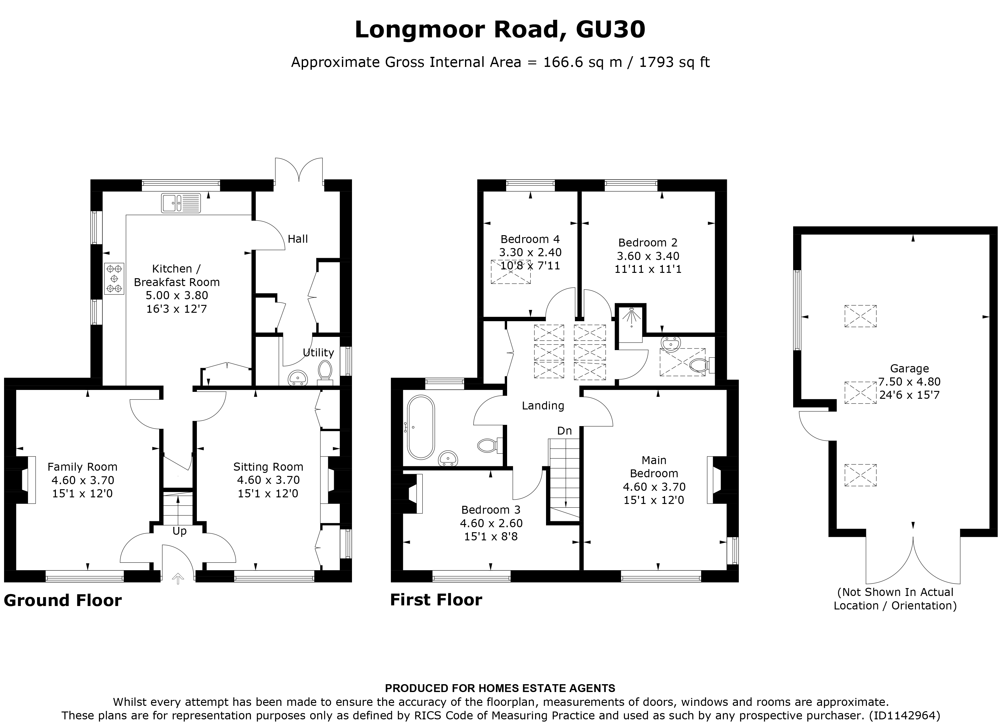 Floorplan for Liphook, Hampshire