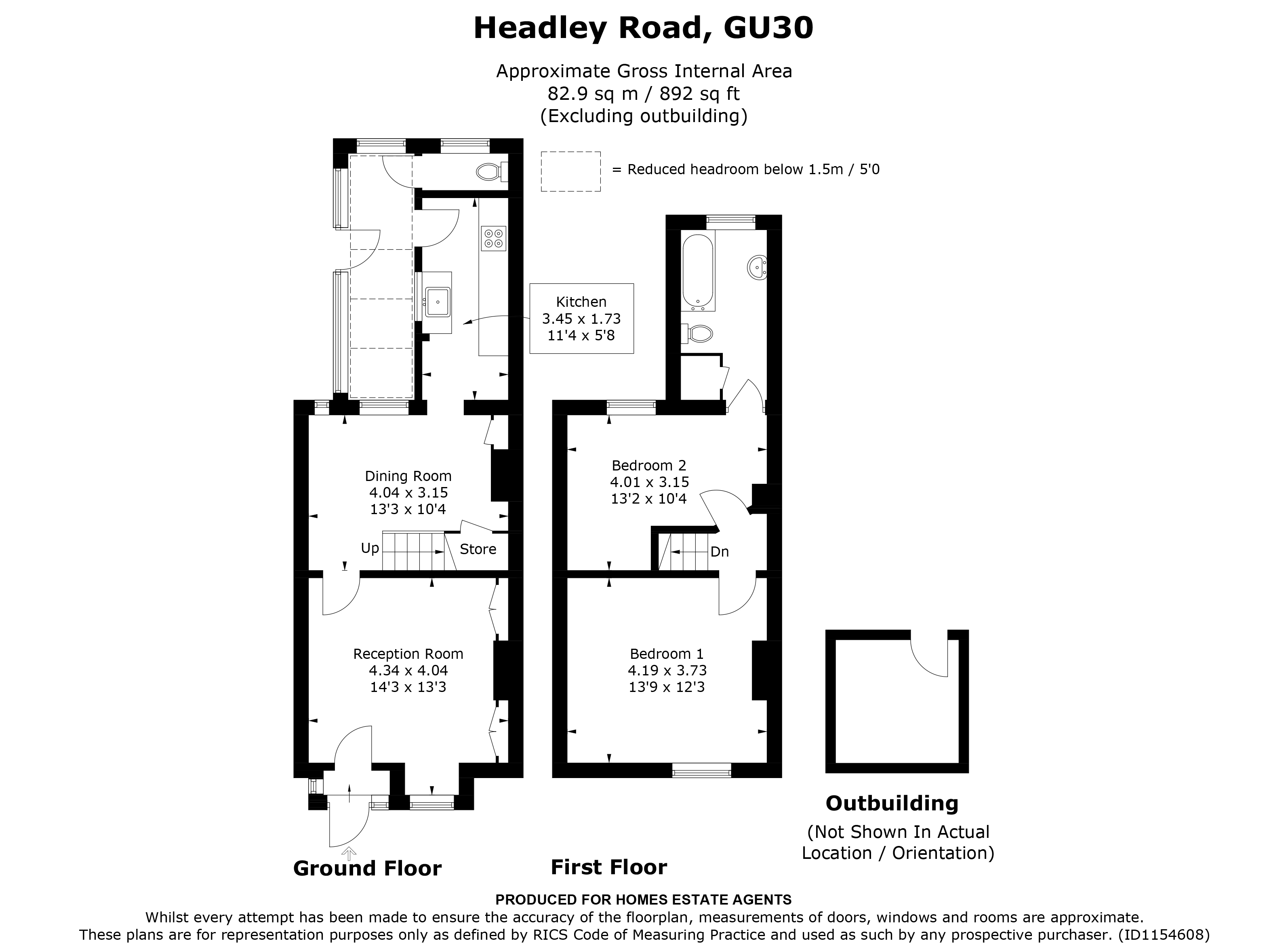 Floorplan for Liphook, Hampshire