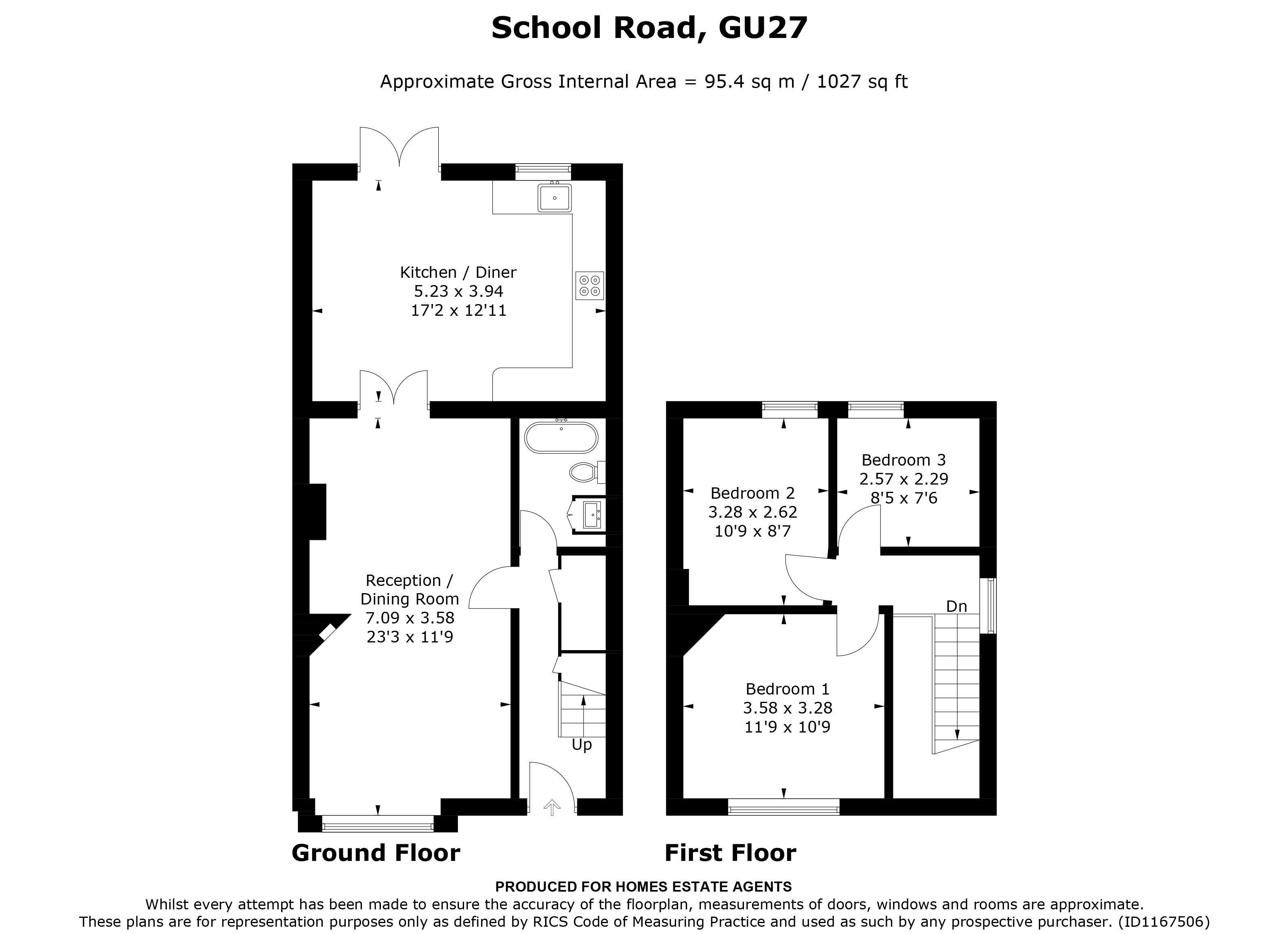 Floorplan for Haslemere, Surrey