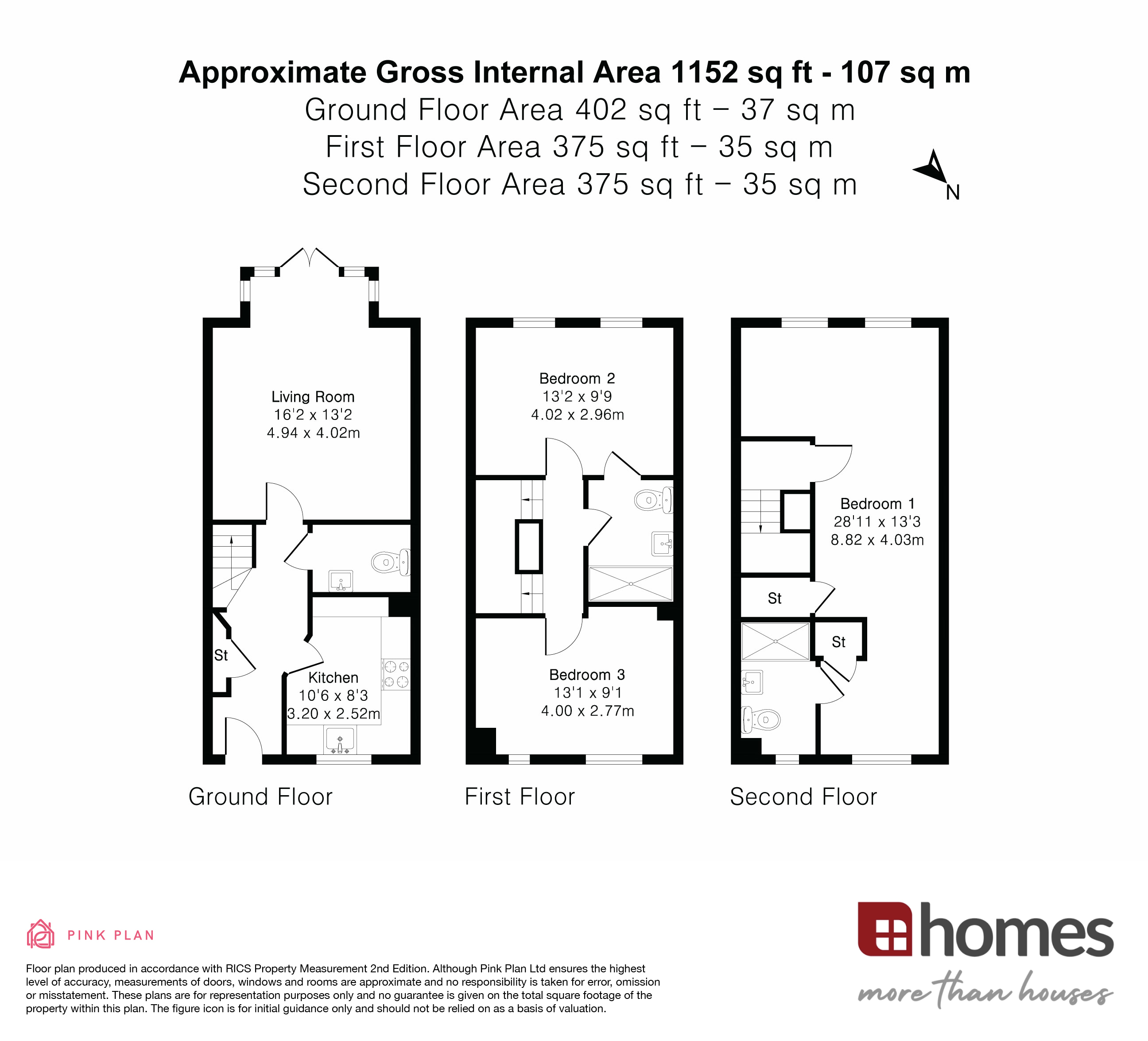 Floorplan for Bordon, Hampshire