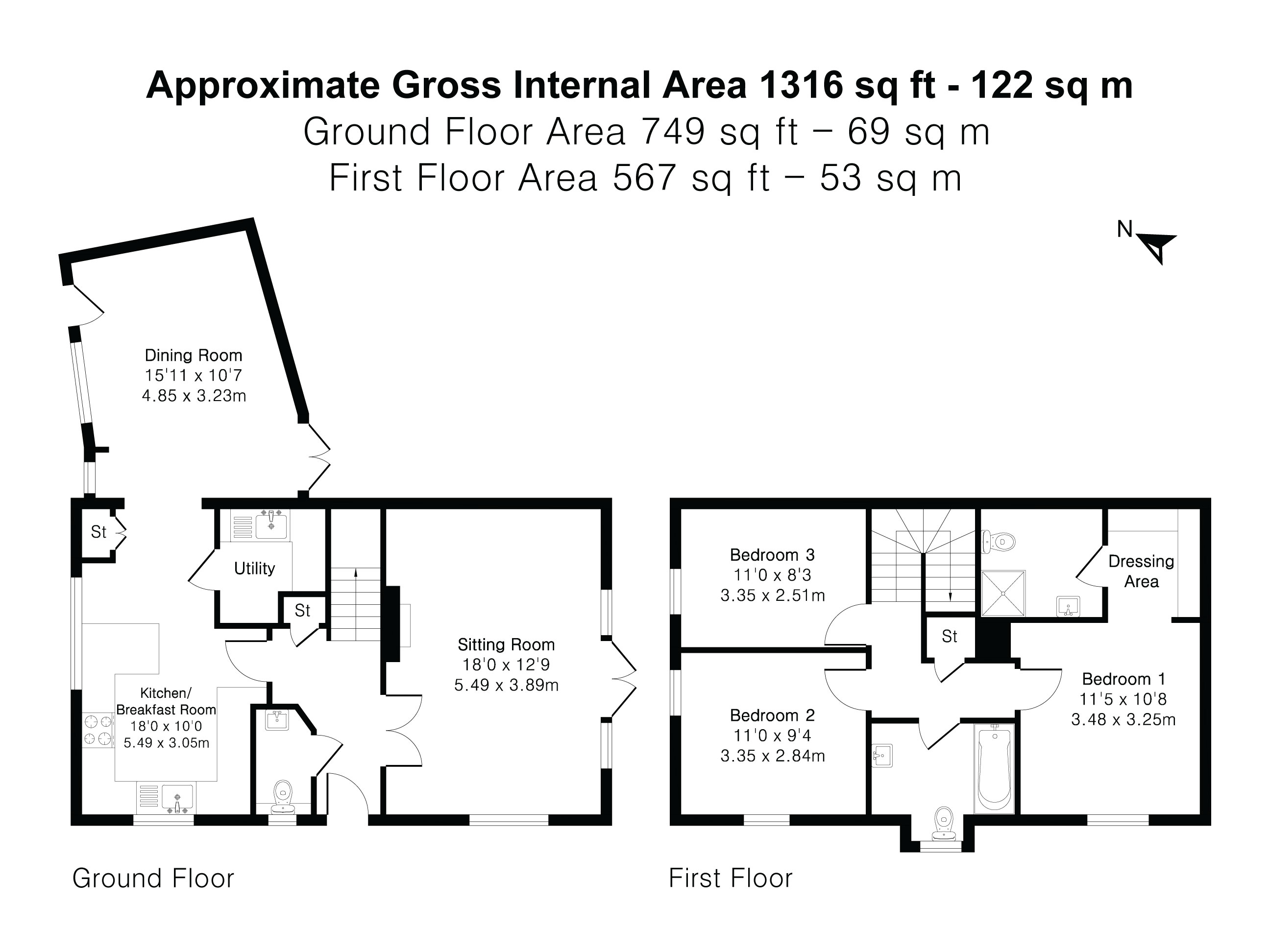 Floorplan for Upper Froyle, Alton, Hampshire