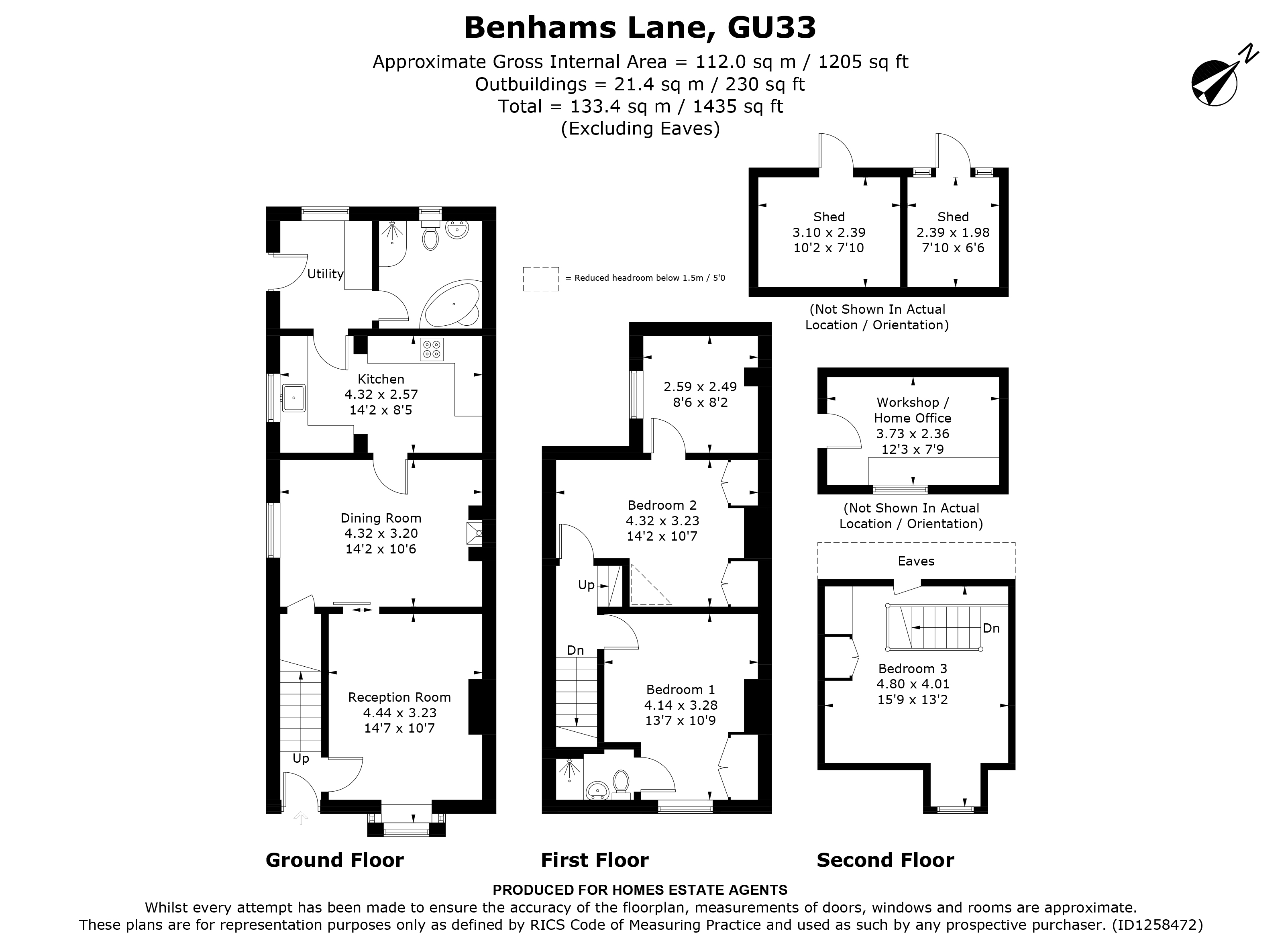 Floorplan for Greatham, Liss, Hampshire