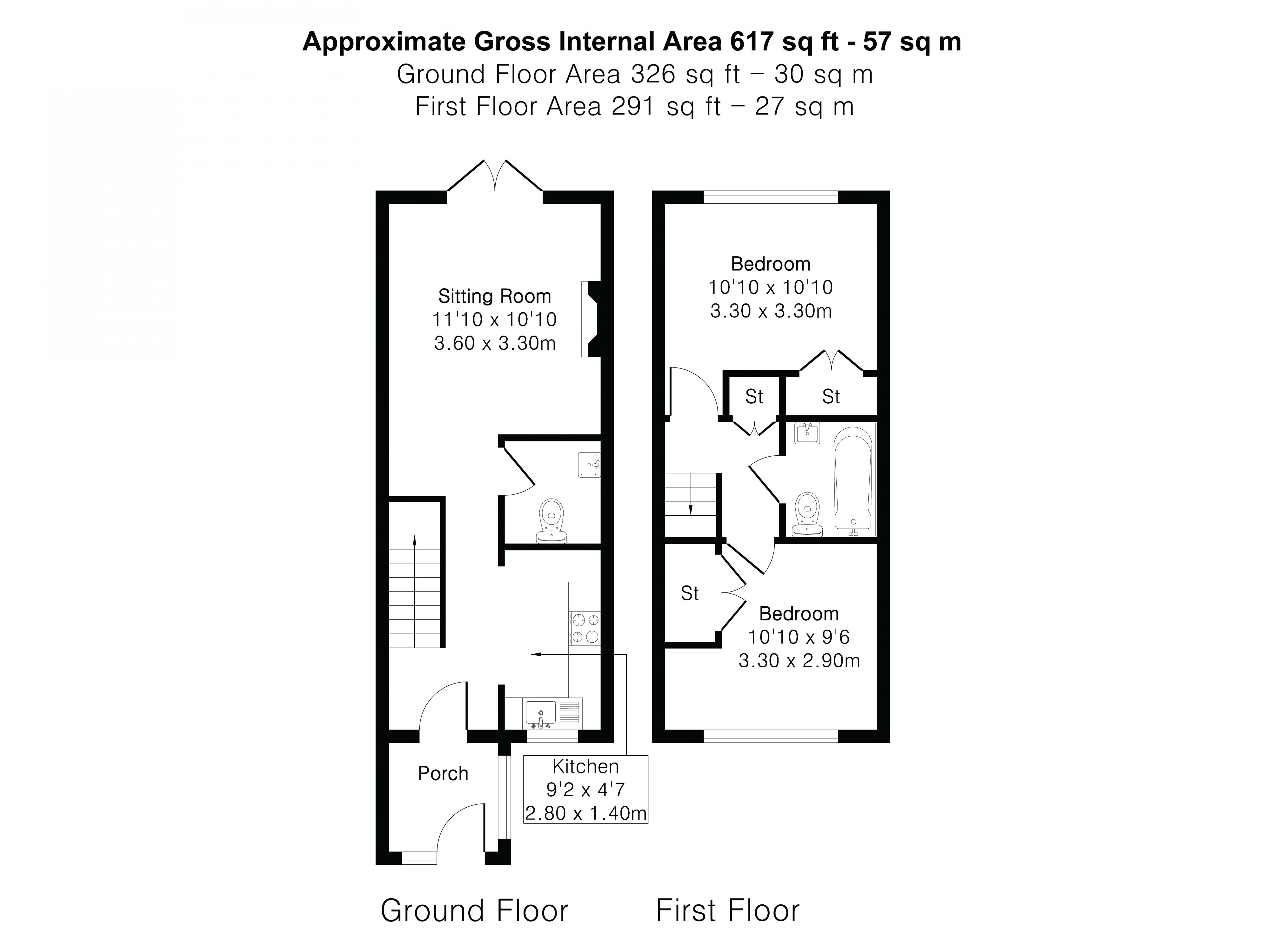 Floorplan for Tower Close, Liphook, Hampshire