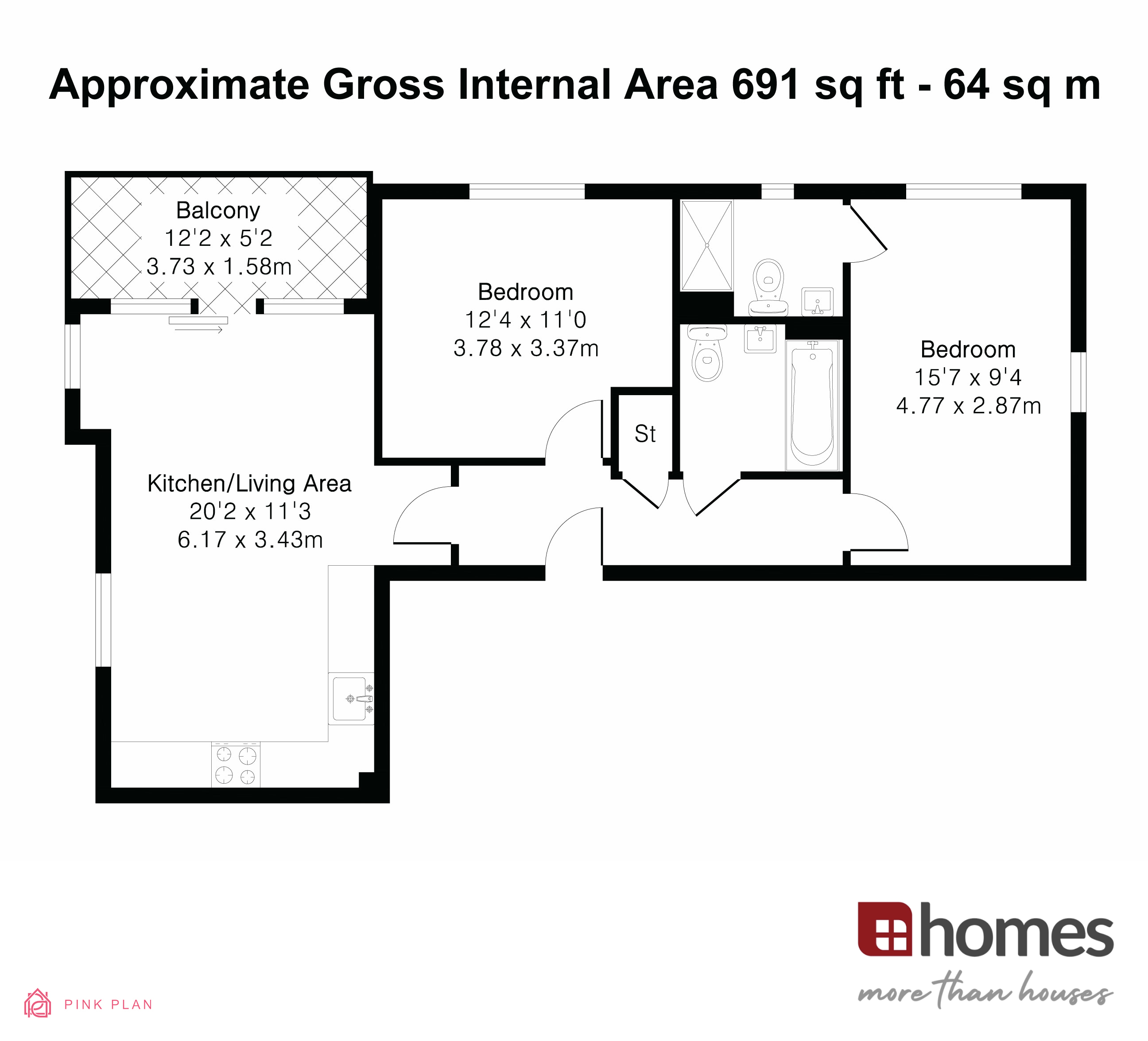 Floorplan for Bordon, Hampshire