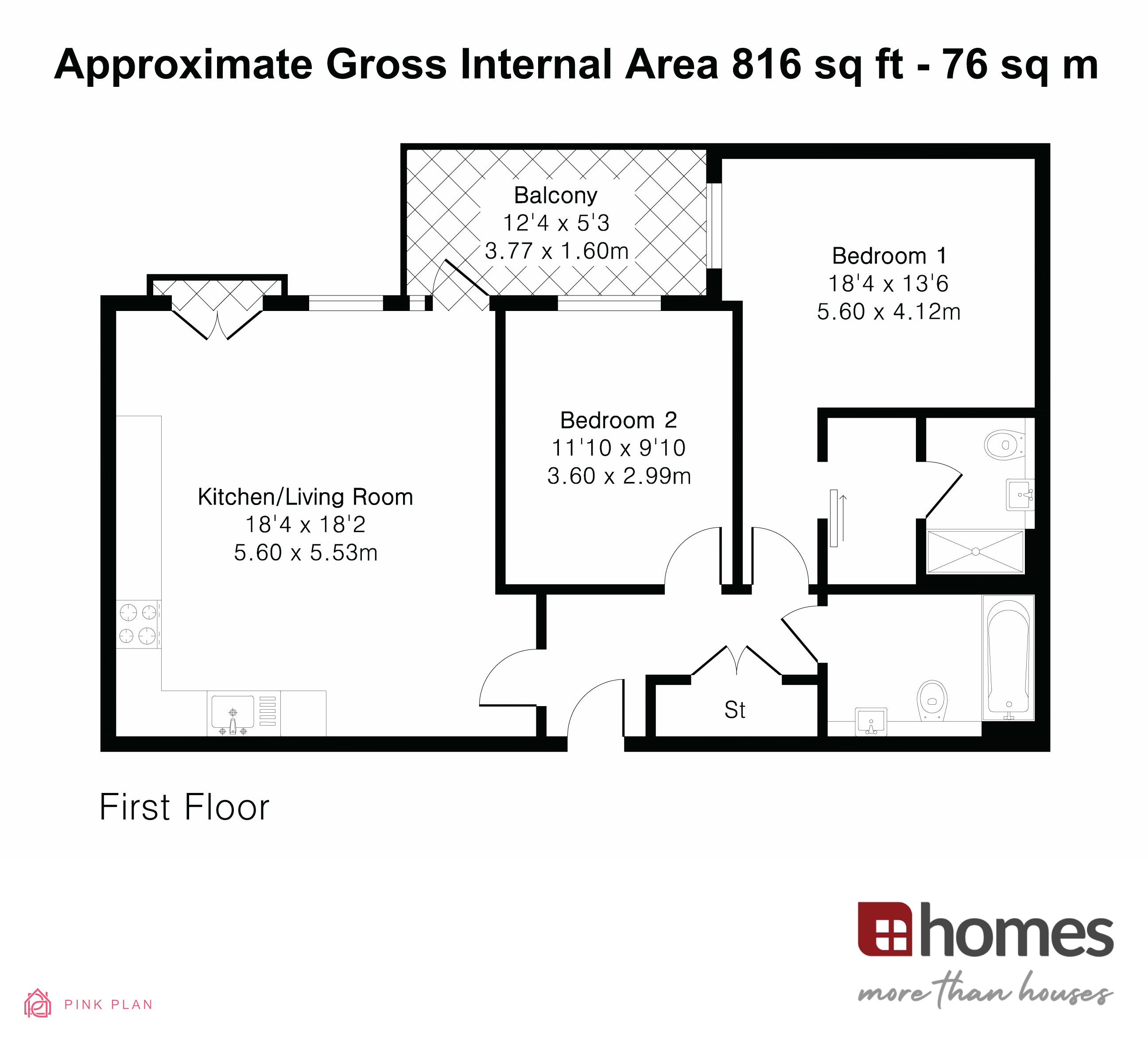 Floorplan for Headley Road, Hindhead, Hampshire